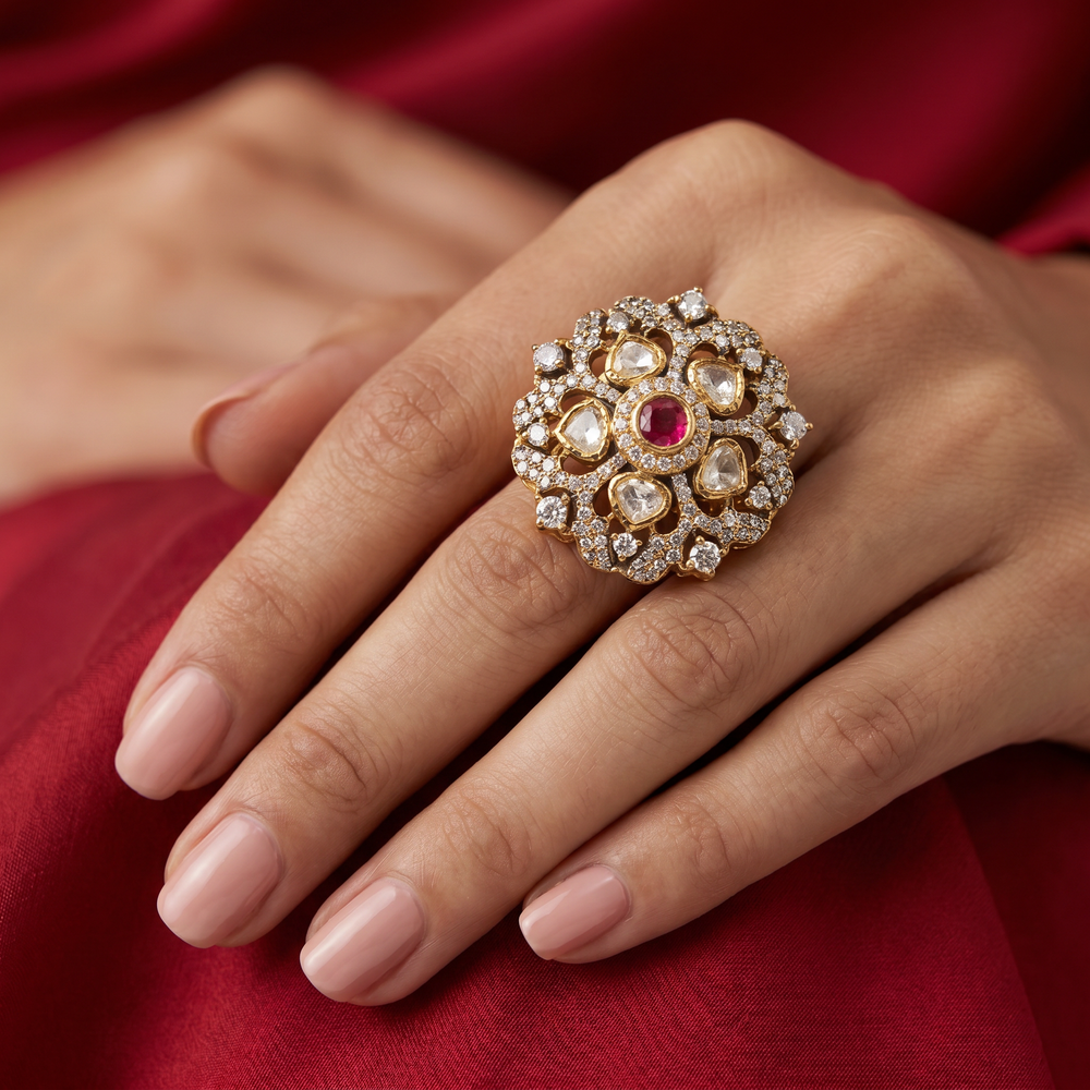Rupashree Polki Ring