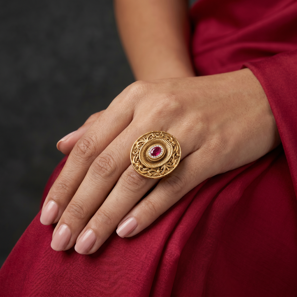 Ruzelle Vintage Medallion Ring