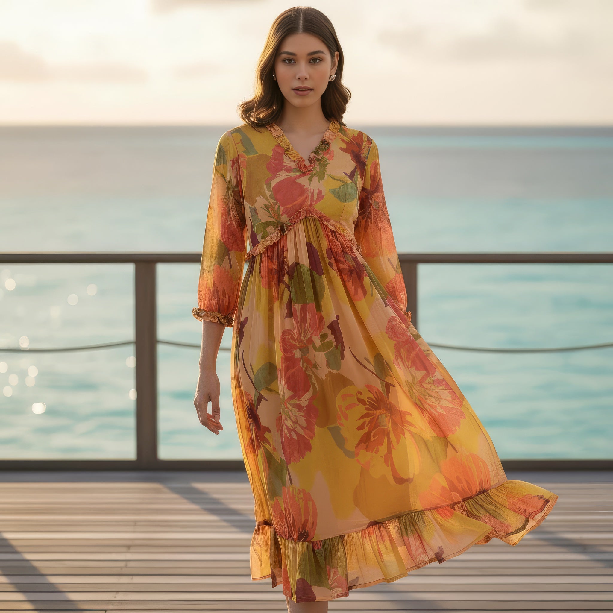Sunset Bloom Dress