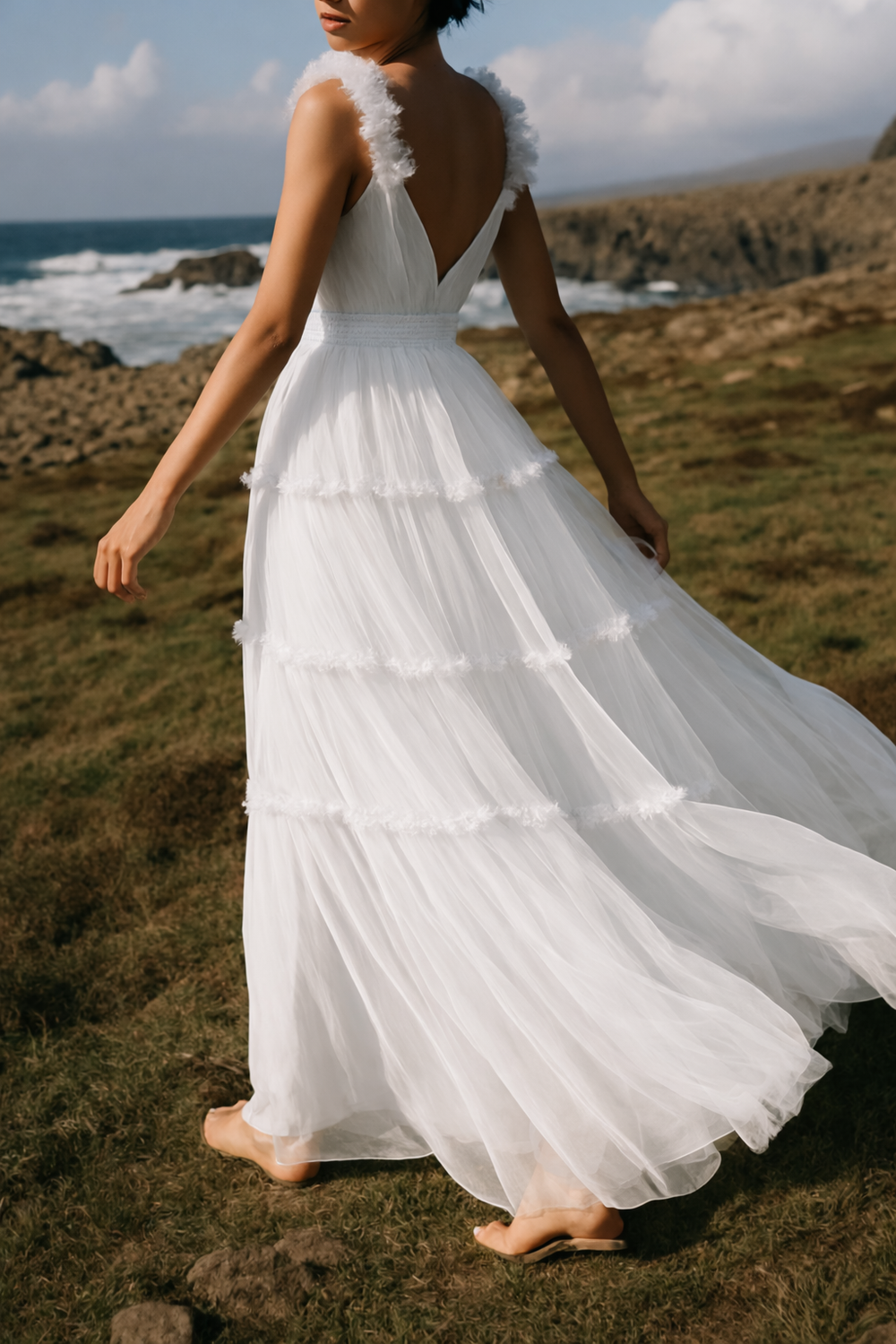 Seraphina Tulle Dress – ethereal tulle layered dress by Ozel