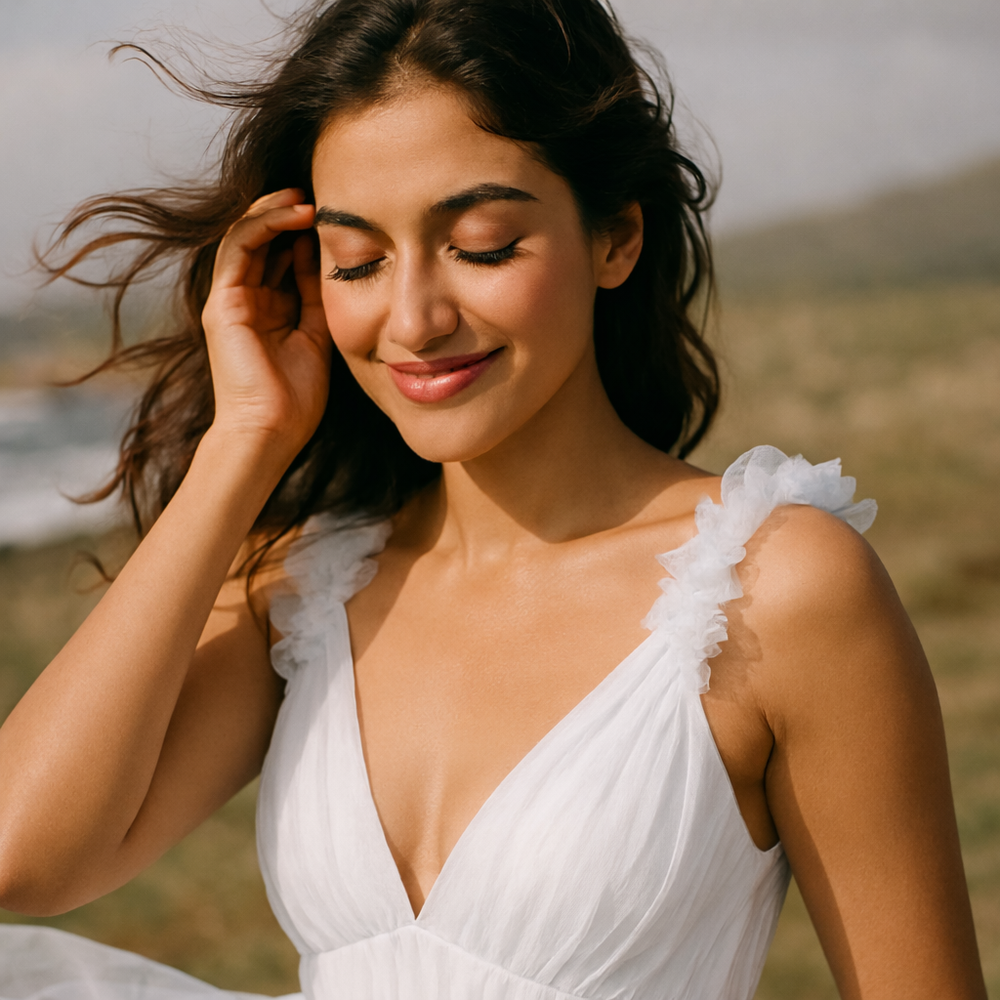 Seraphina Tulle Dress – cascading tulle gown by Ozel