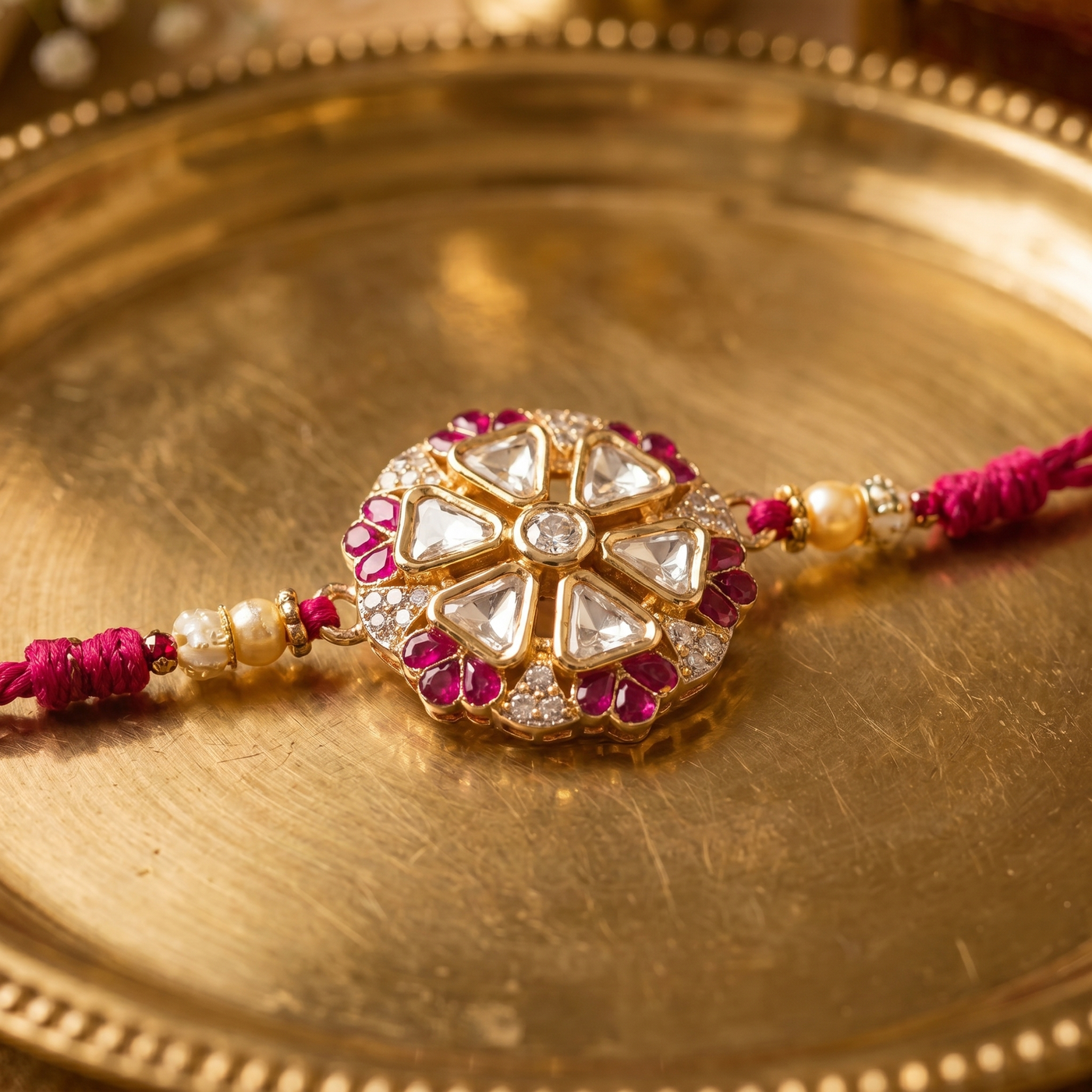 Sharvini Ruby Polki Rakhi