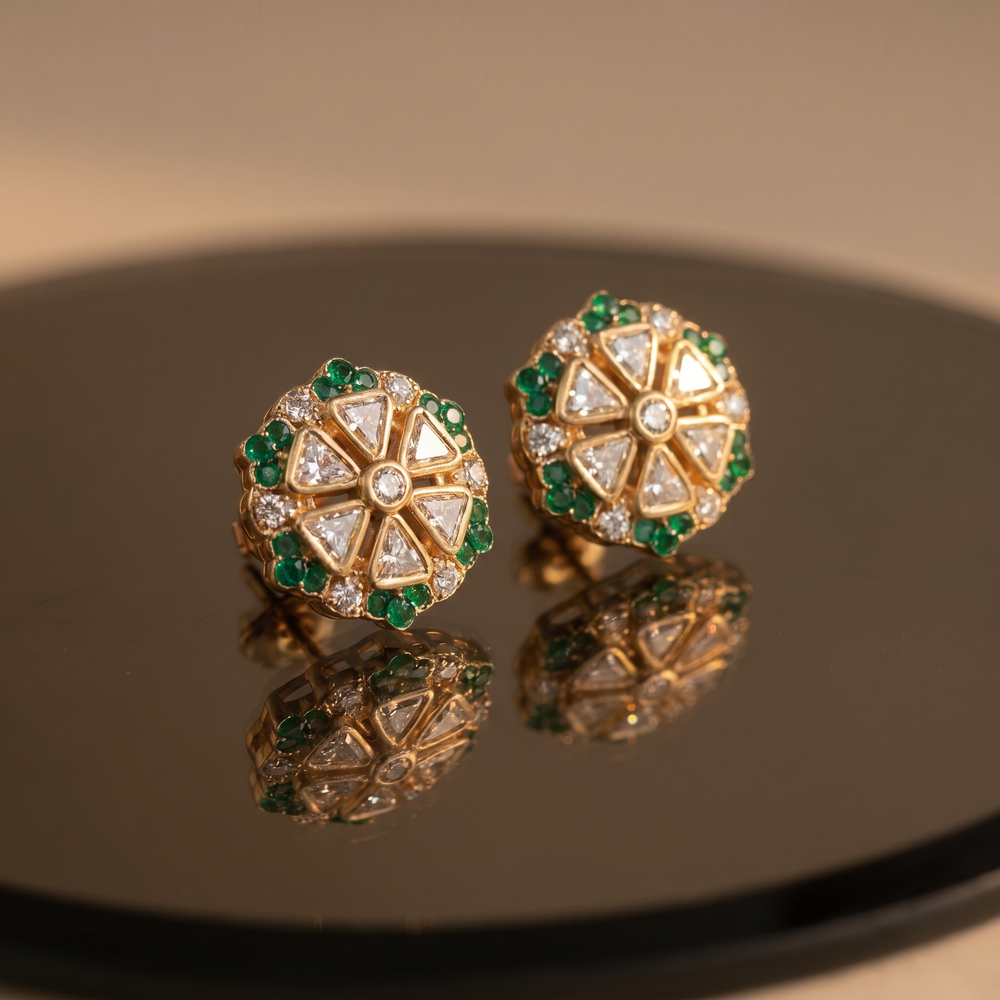 Sharvini stud earrings – styled detail by Ozel