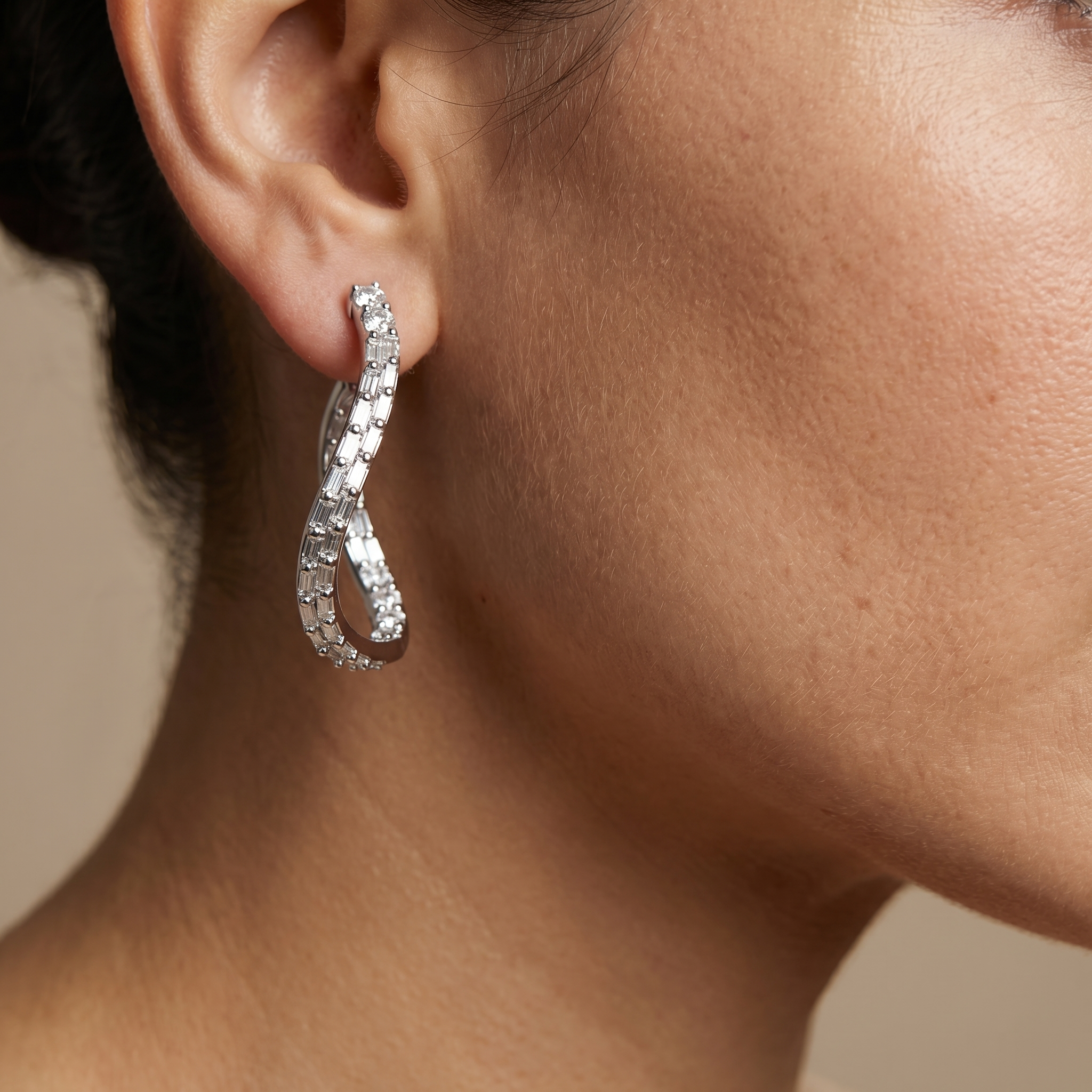 Tanya Sculpted Loop Earrings