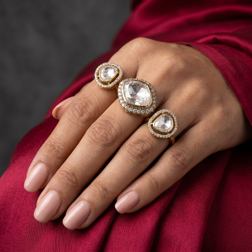 Tarunika Mirror Luxe Ring Set