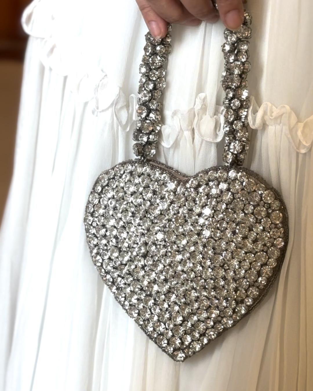 SAMPLE Heart Bag Silver