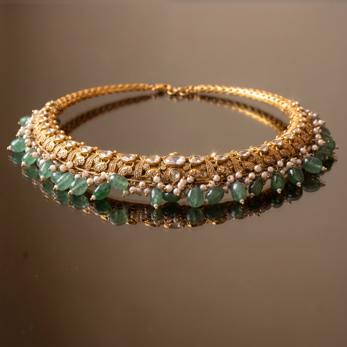 Vayra Kundan Hasli Necklace
