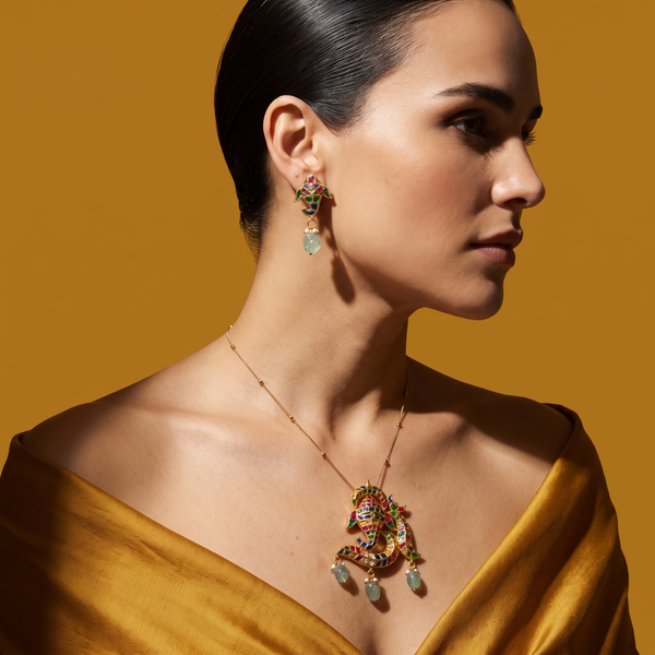 Vedika Ganesha Necklace Set