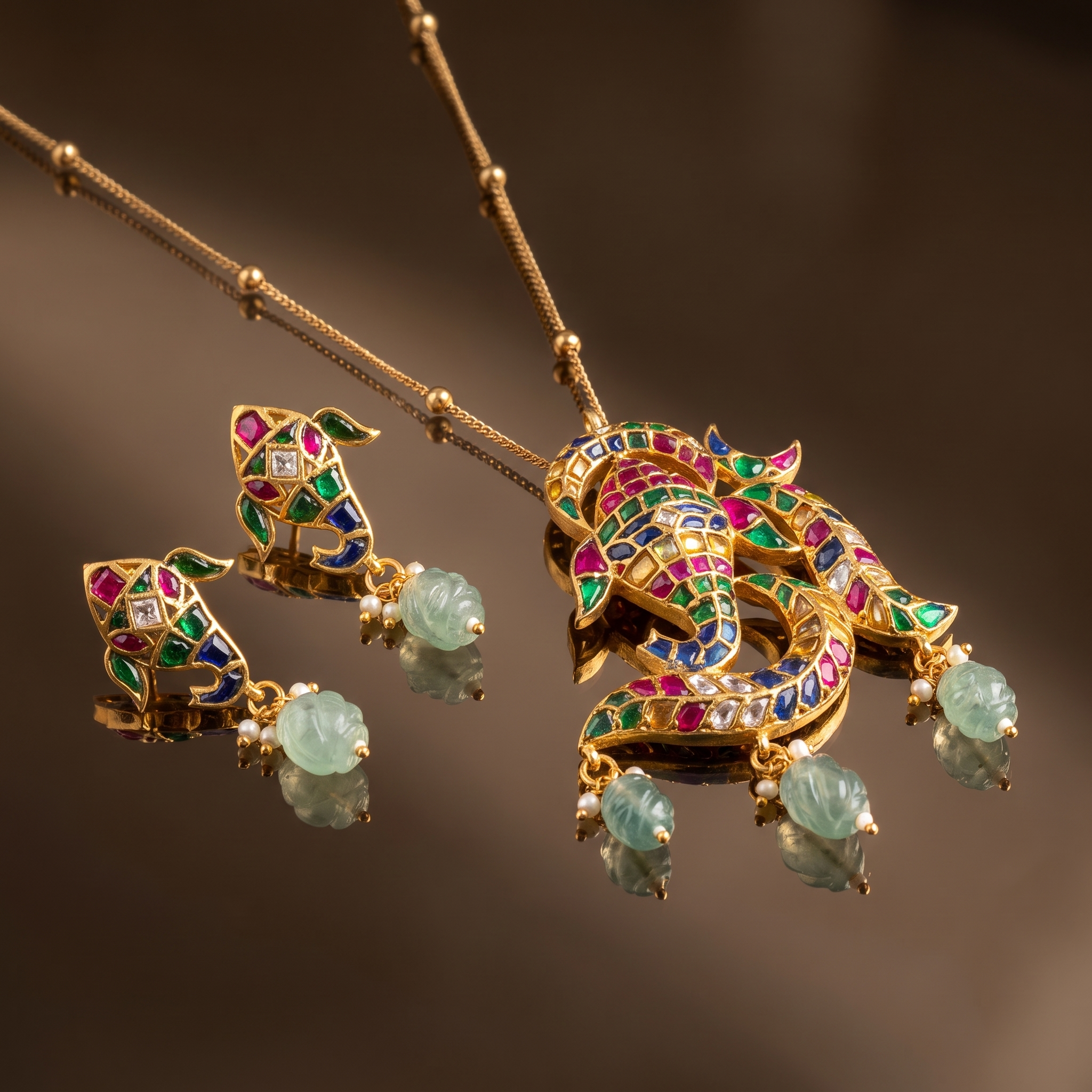 Vedika Ganesha Necklace Set