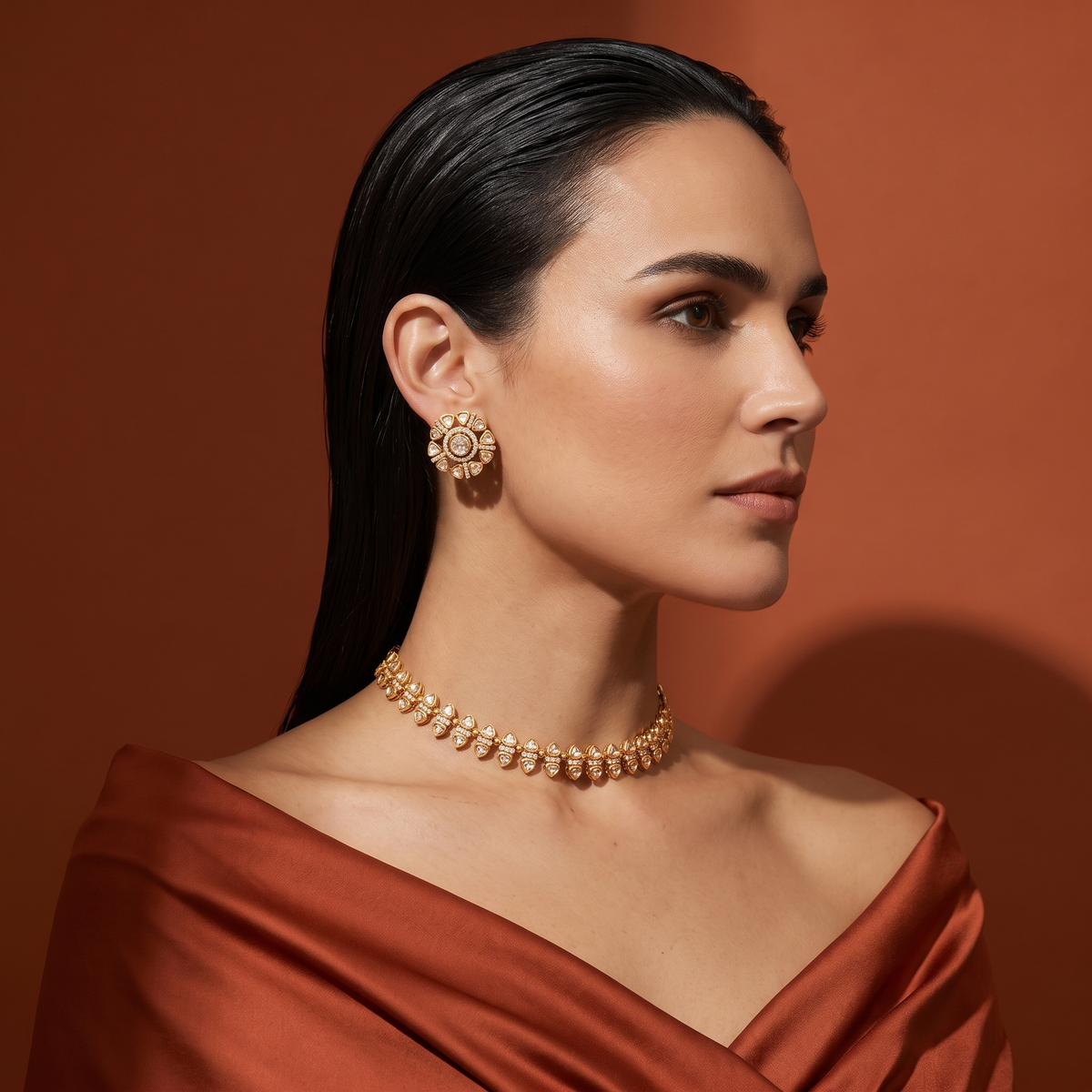 Vedika Kundan Necklace Set