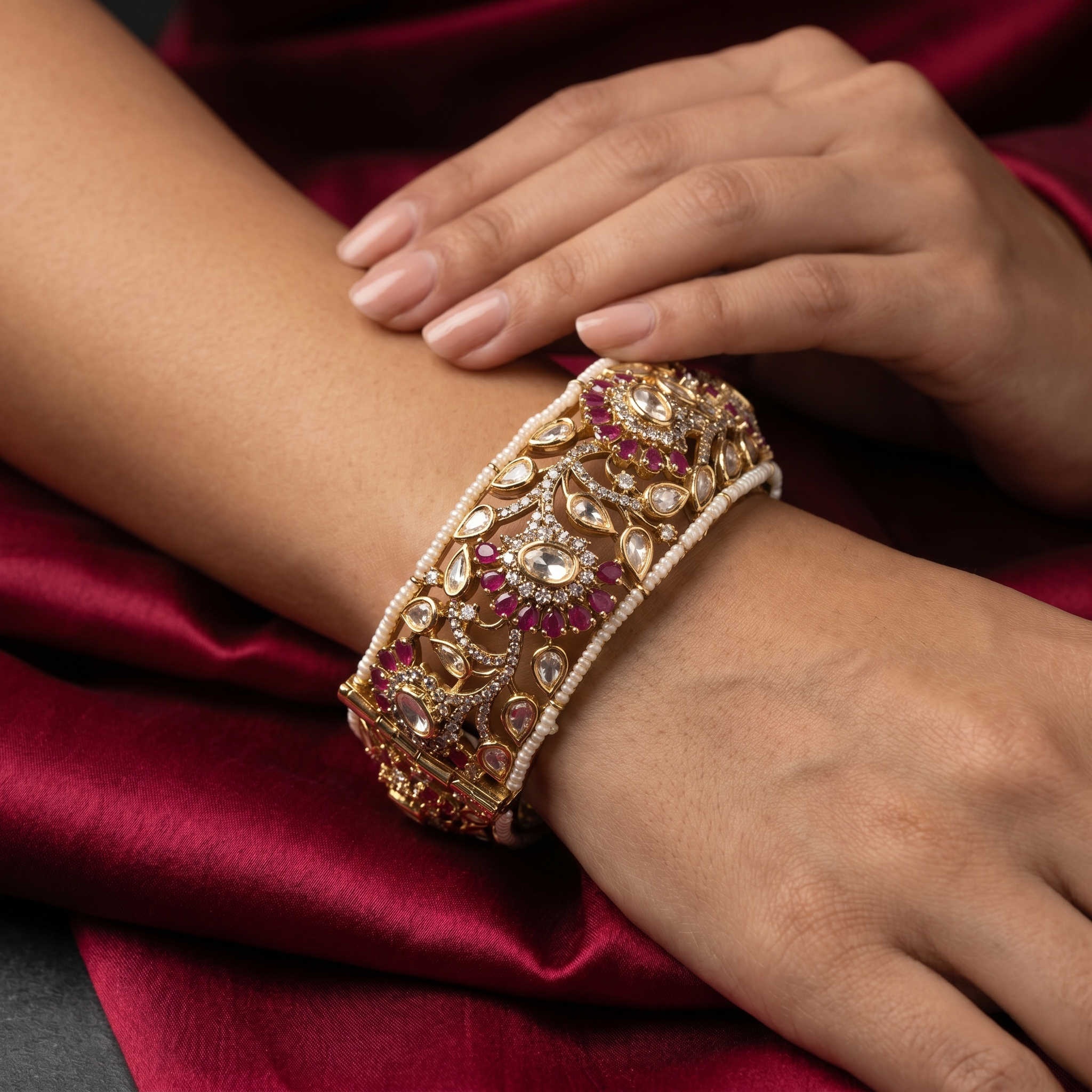 Vrinda Regal Cuff Bracelet
