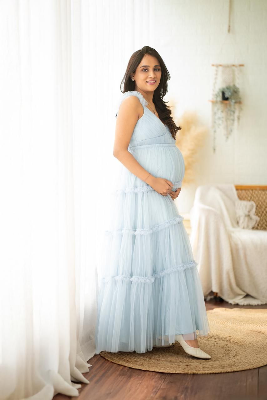 Seraphina Tulle Maternity Dress Gown