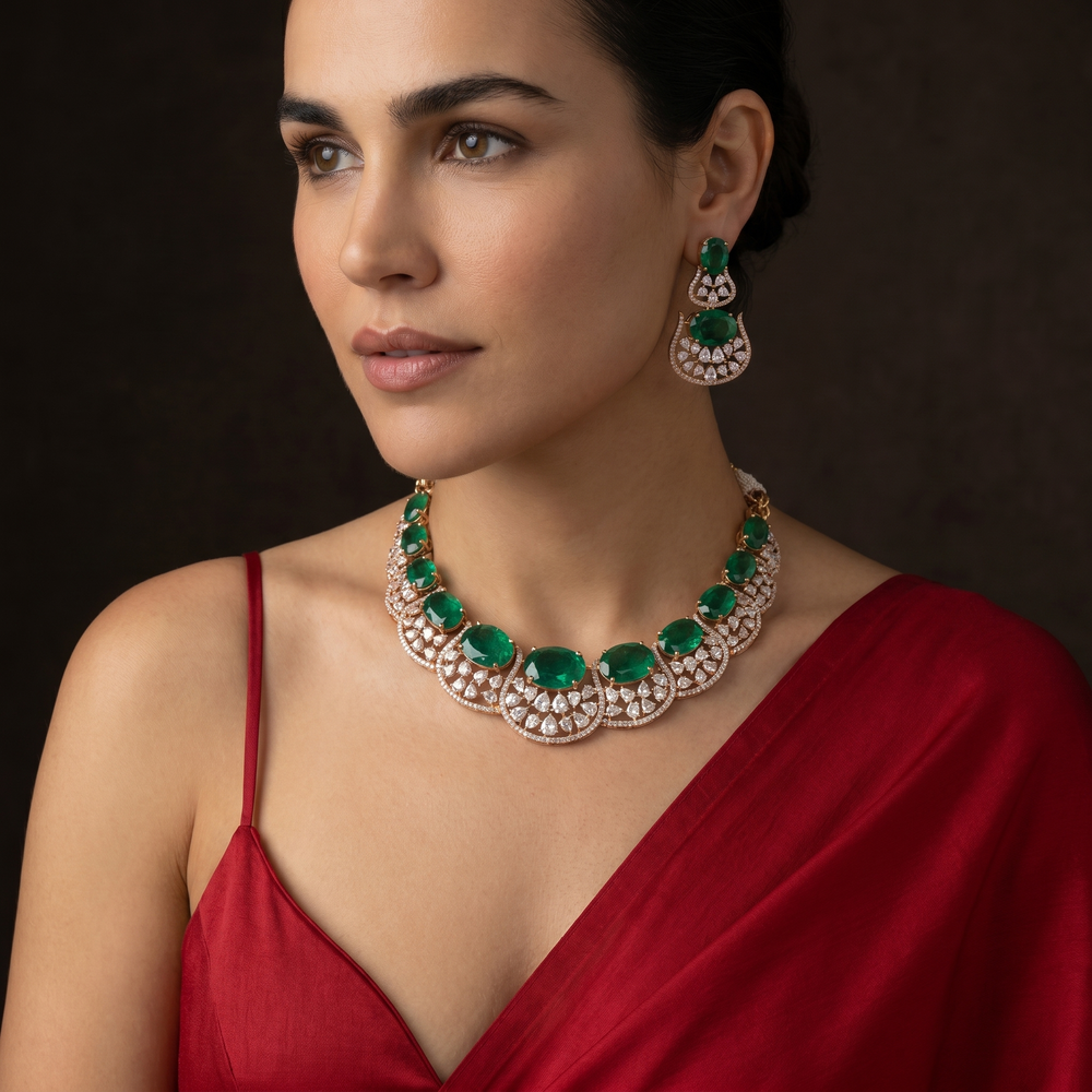 Zareenah Emerald Royale Set