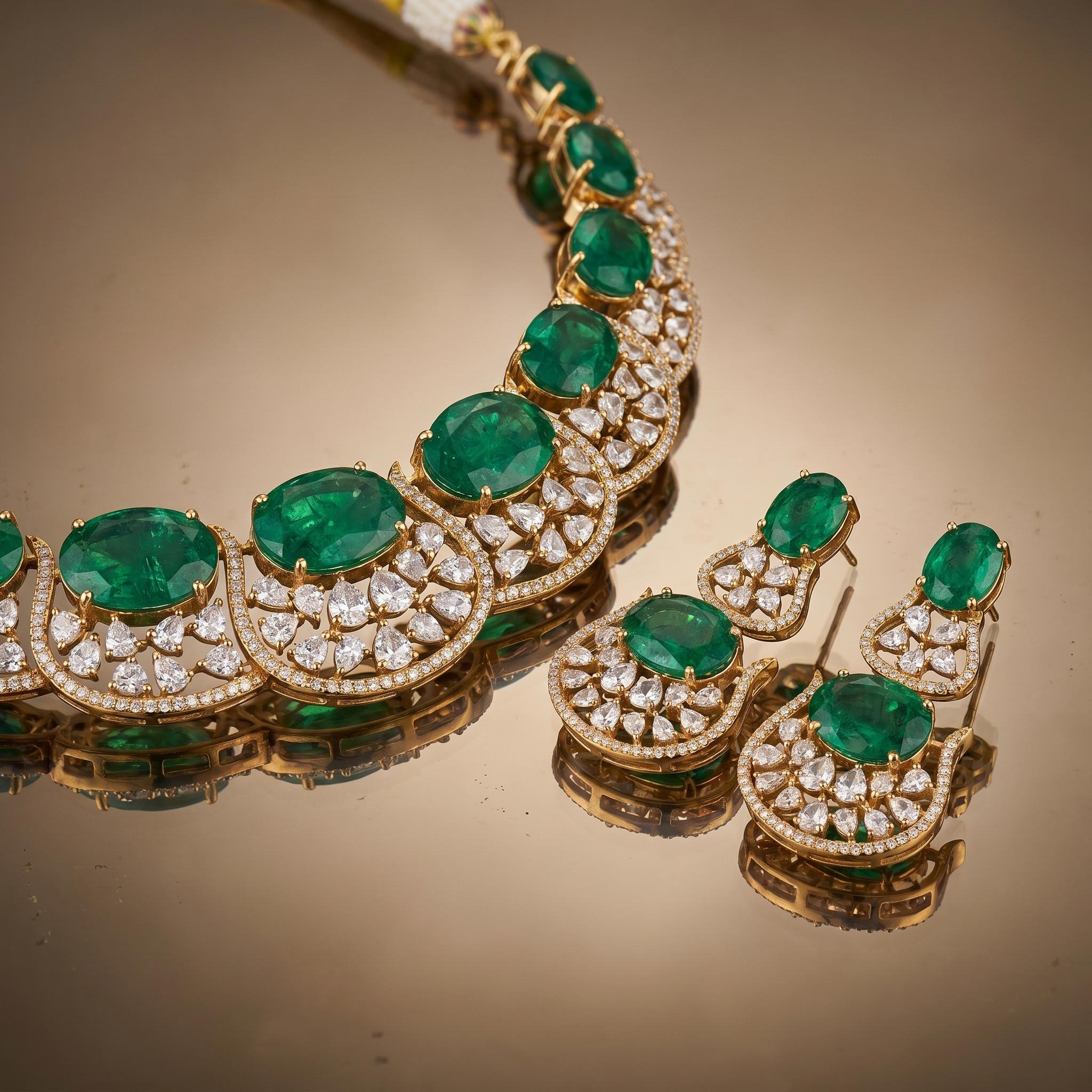 Zareenah Emerald Royale Set