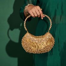 Vintage Vine Gold Handbag