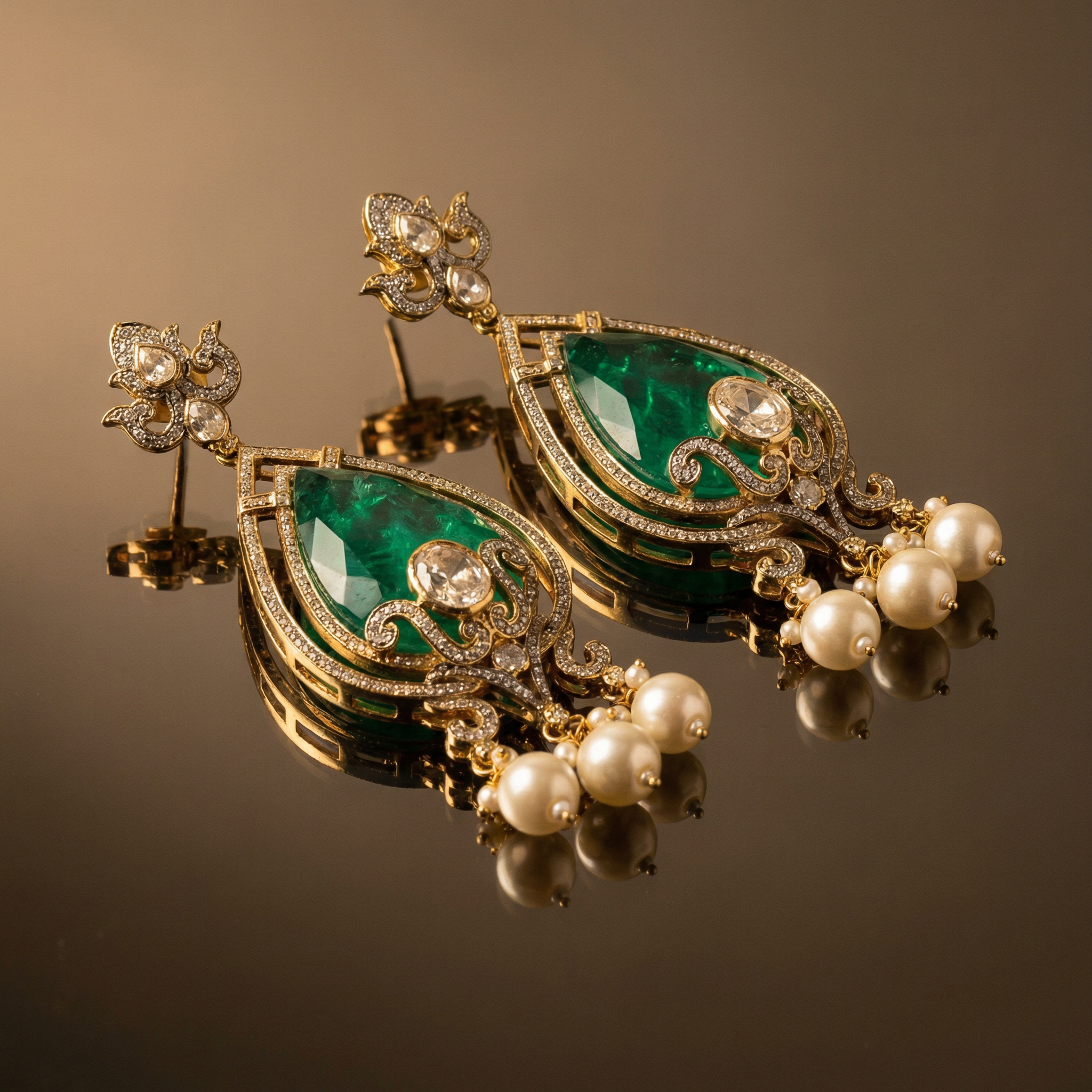 Aashi Doublet Earrings – heritage Indian earrings by Ozel