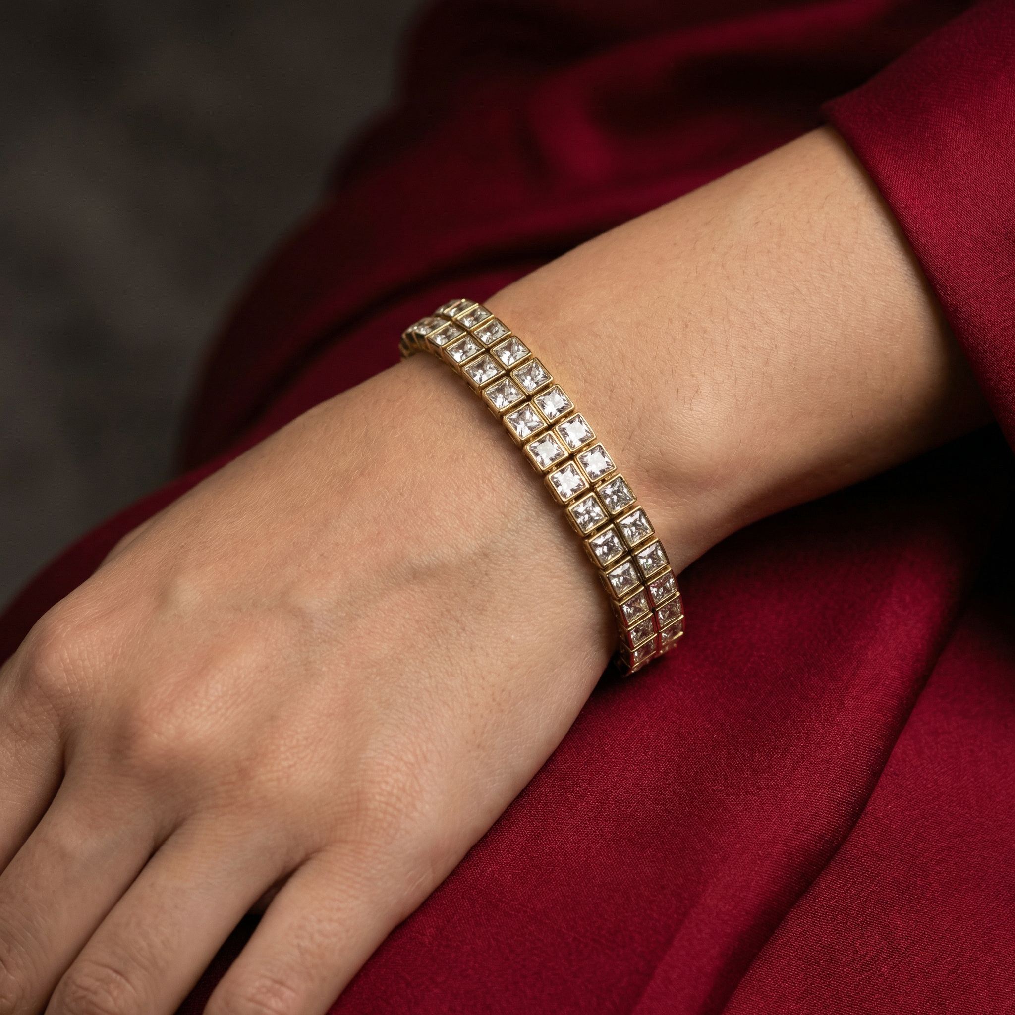 Regalia Celeste Kundan Statement Bracelet