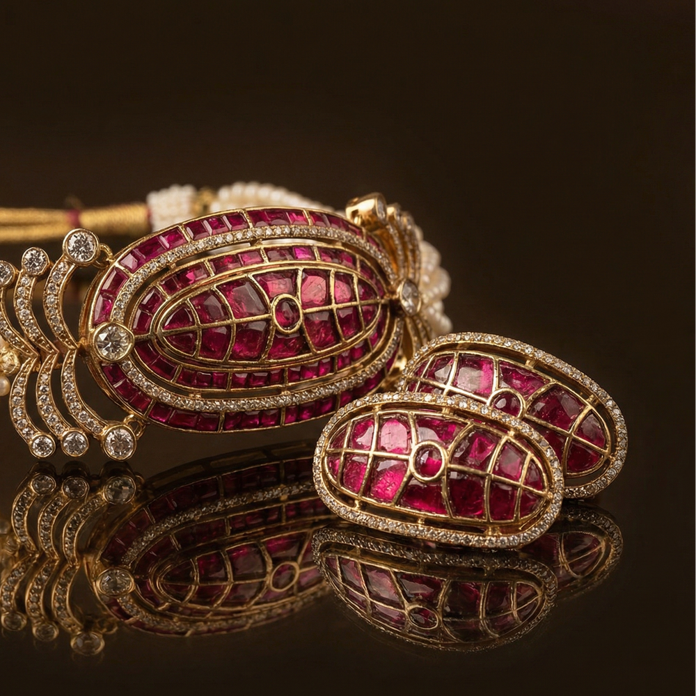 Amanat Heritage Choker Set – heirloom Indian choker set by Ozel