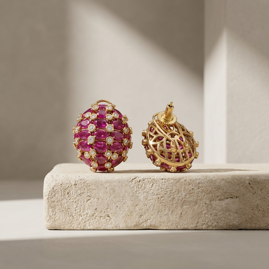 Crimson Orbita Studs
