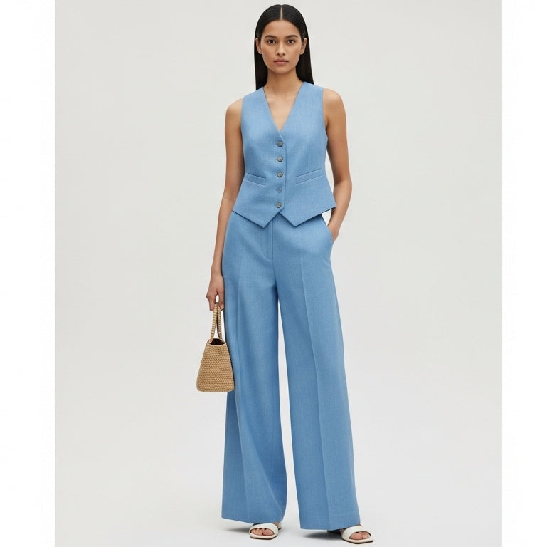 Sofia Powder Blue Pantsuit