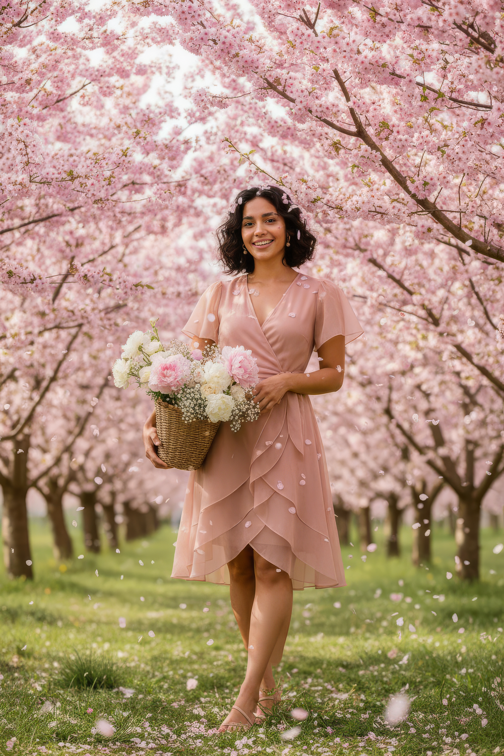 The Villa wrap dress styled for resort wear — Ozel