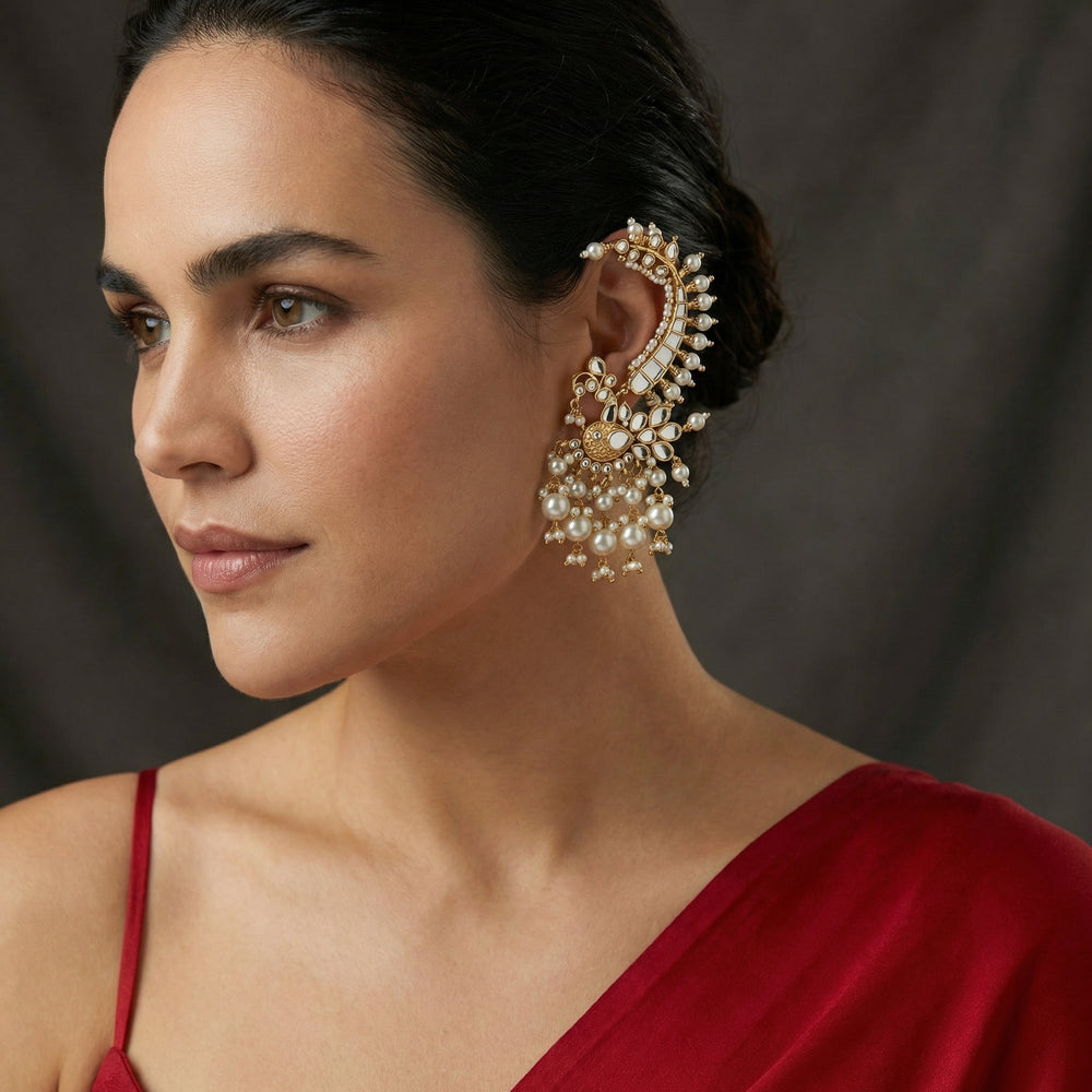 Ruhaya – earvine cascade earrings by Ozel