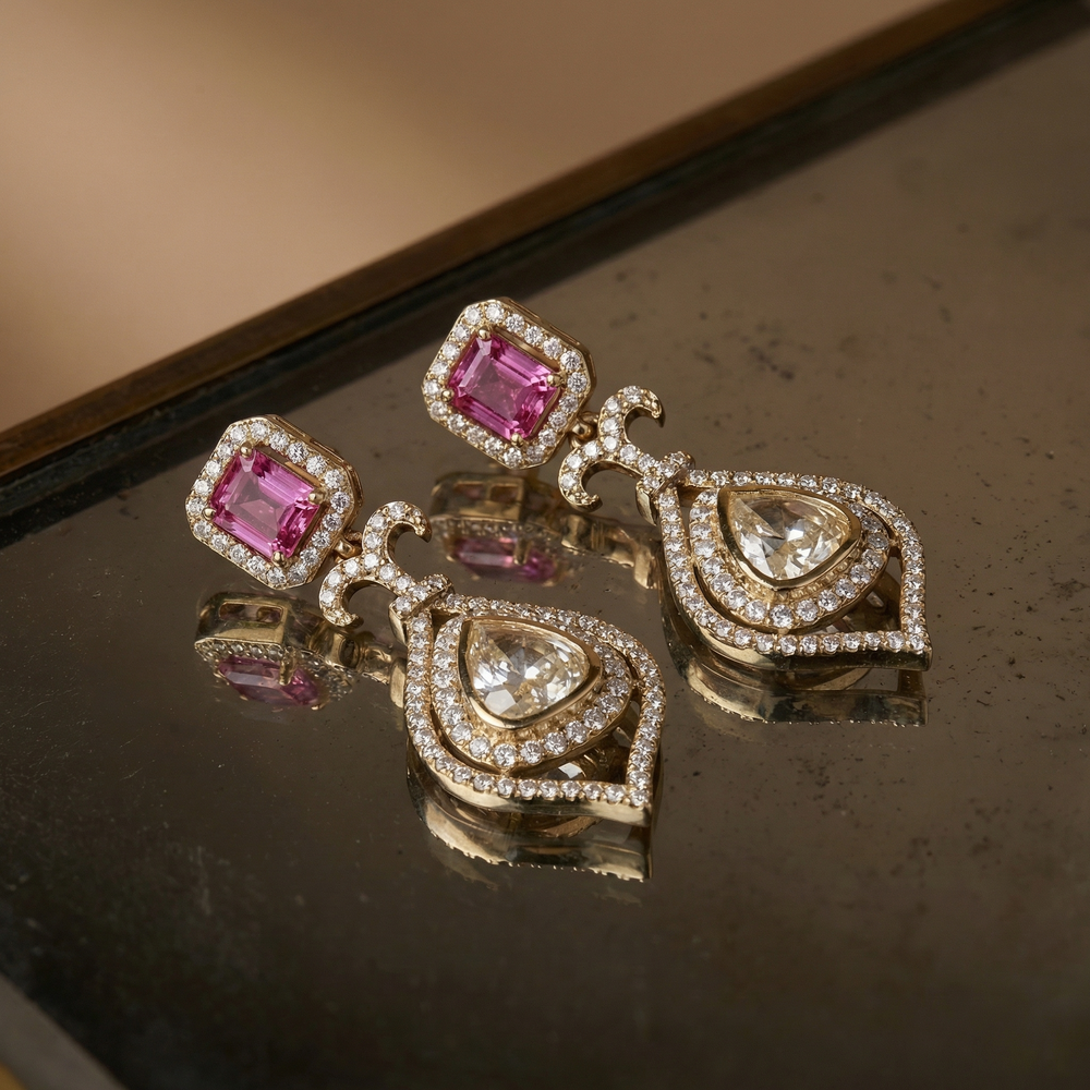 Arezelle – noor teardrop earrings by Ozel