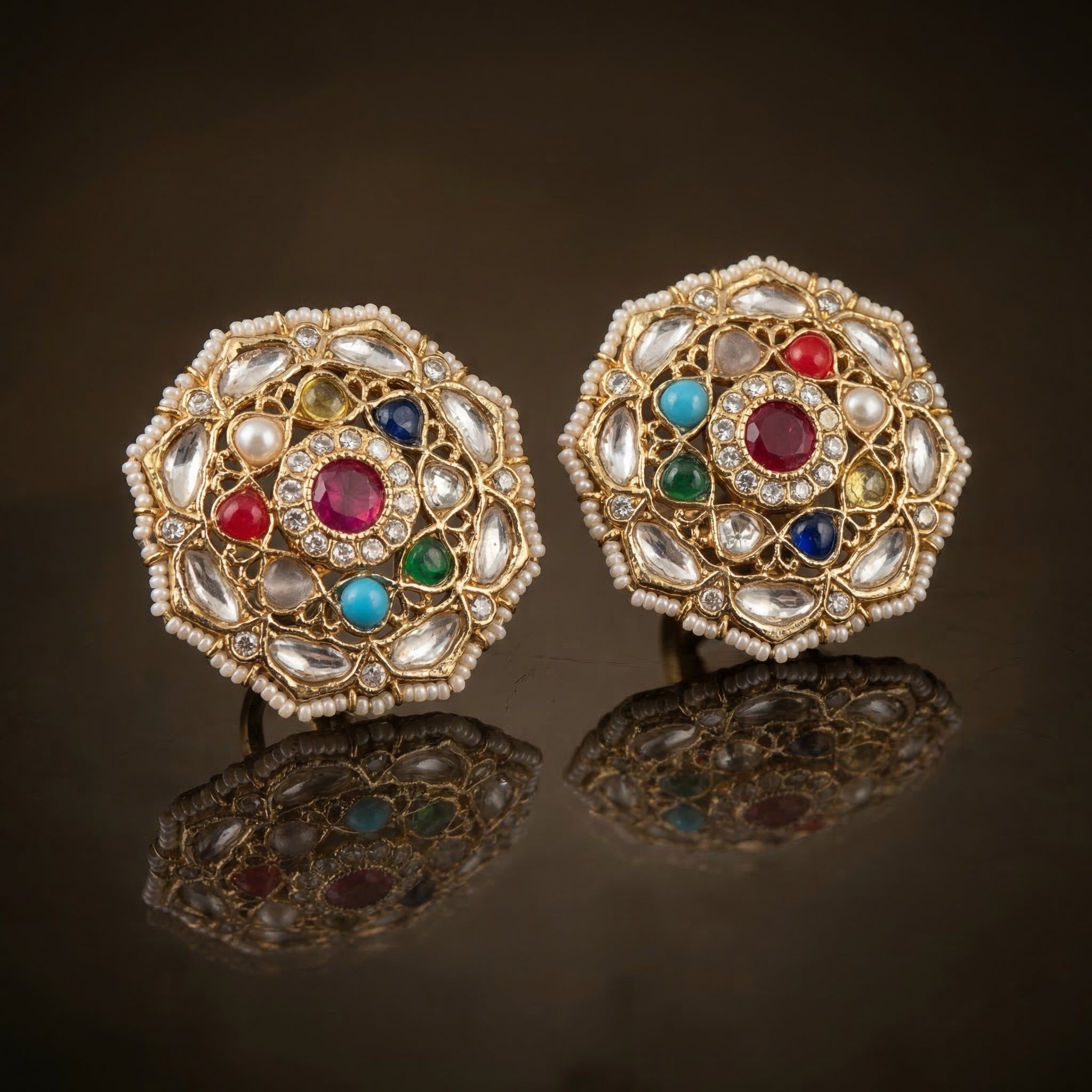 Navira Panchratna Heritage Studs