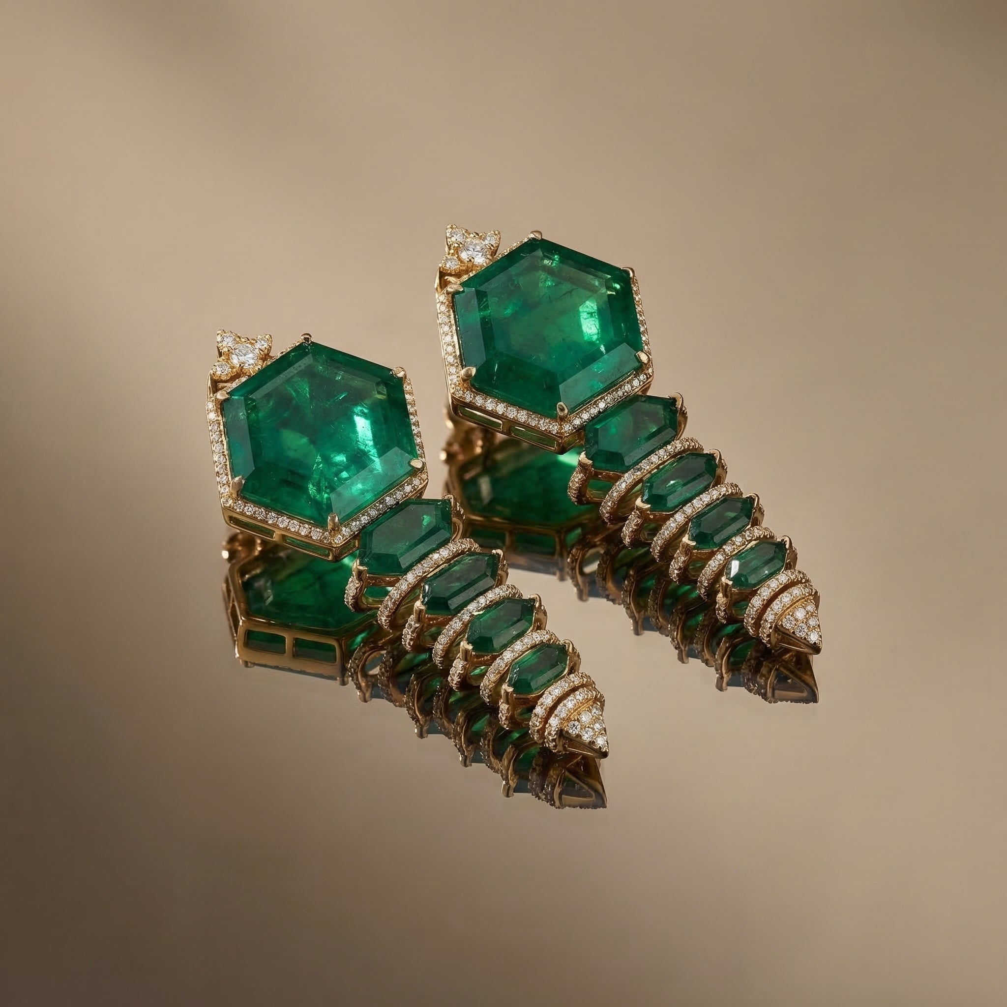 Émera Line Drop Earrings