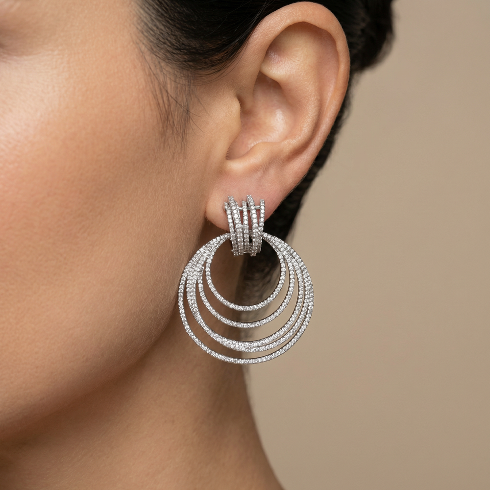 Virelia – spiral luxe hoop earrings by Ozel