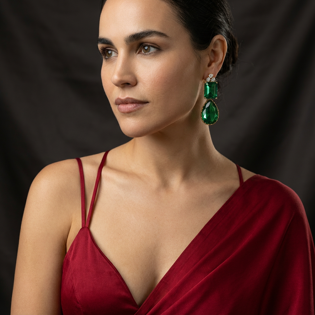 VERDE DUO Drop Earrings