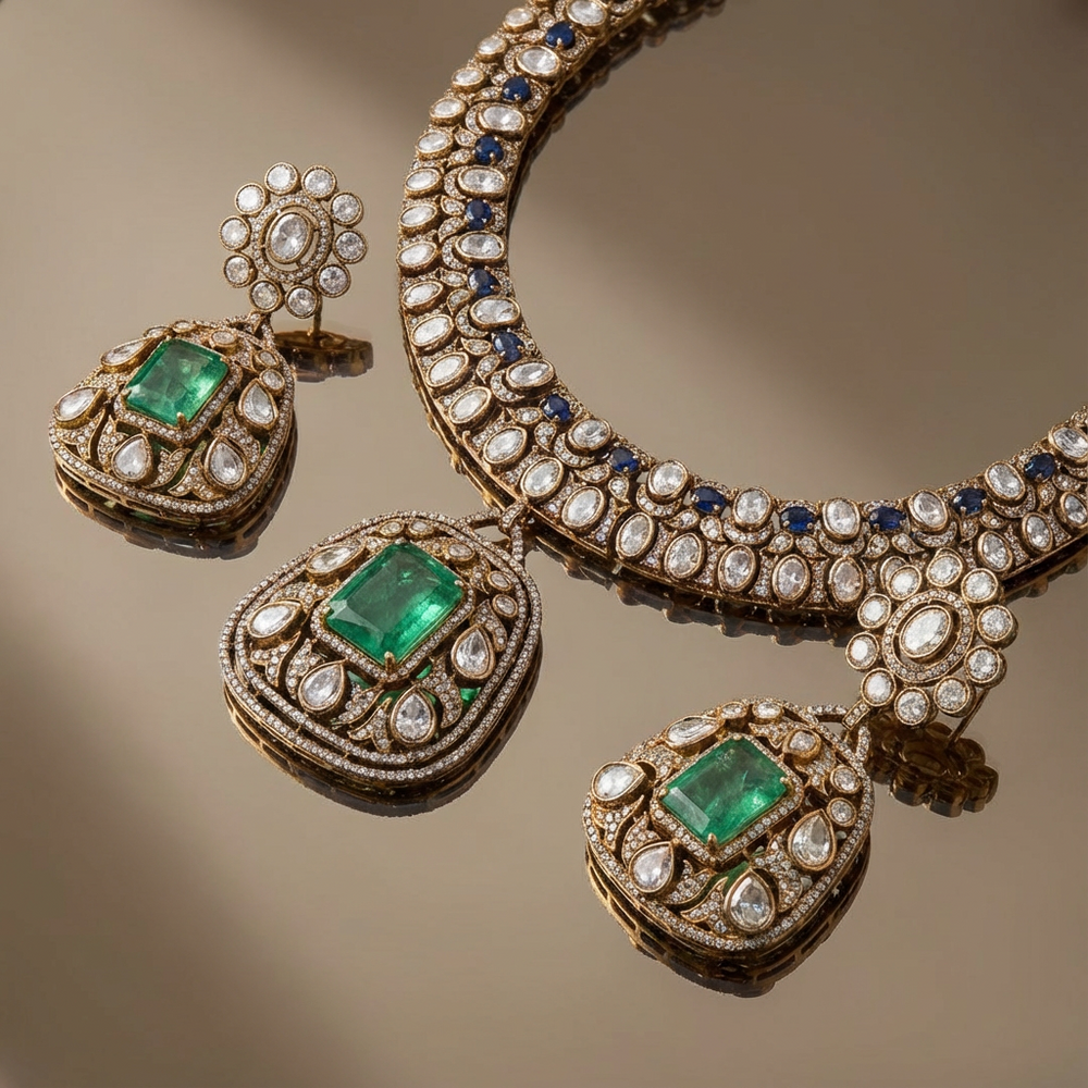 Aura medallion pendant necklace – worn on neck by Ozel
