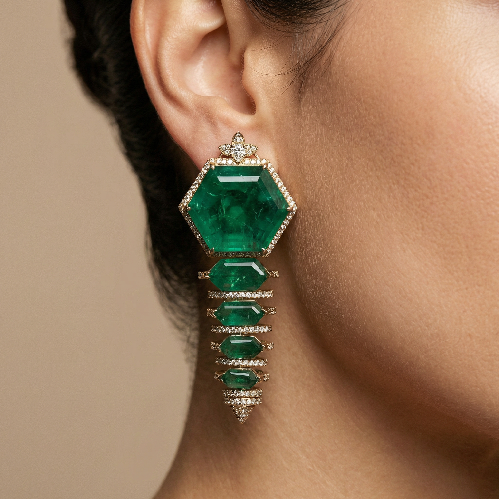 Émera Line Drop Earrings