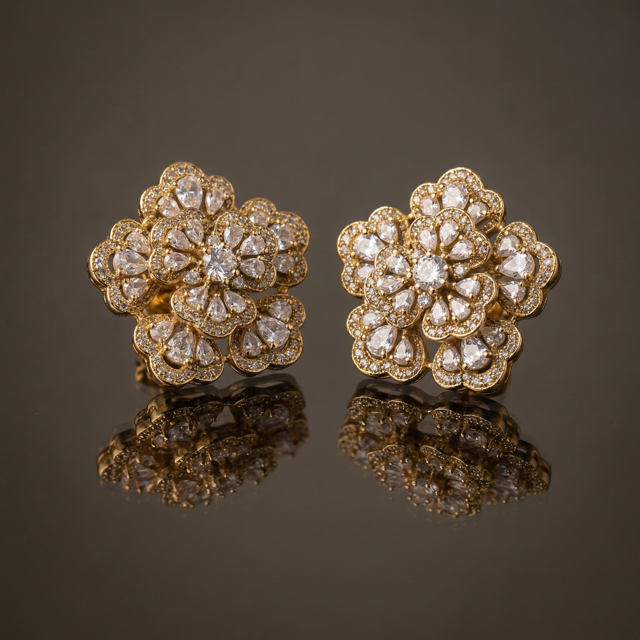 Gul Floral Stud Earrings
