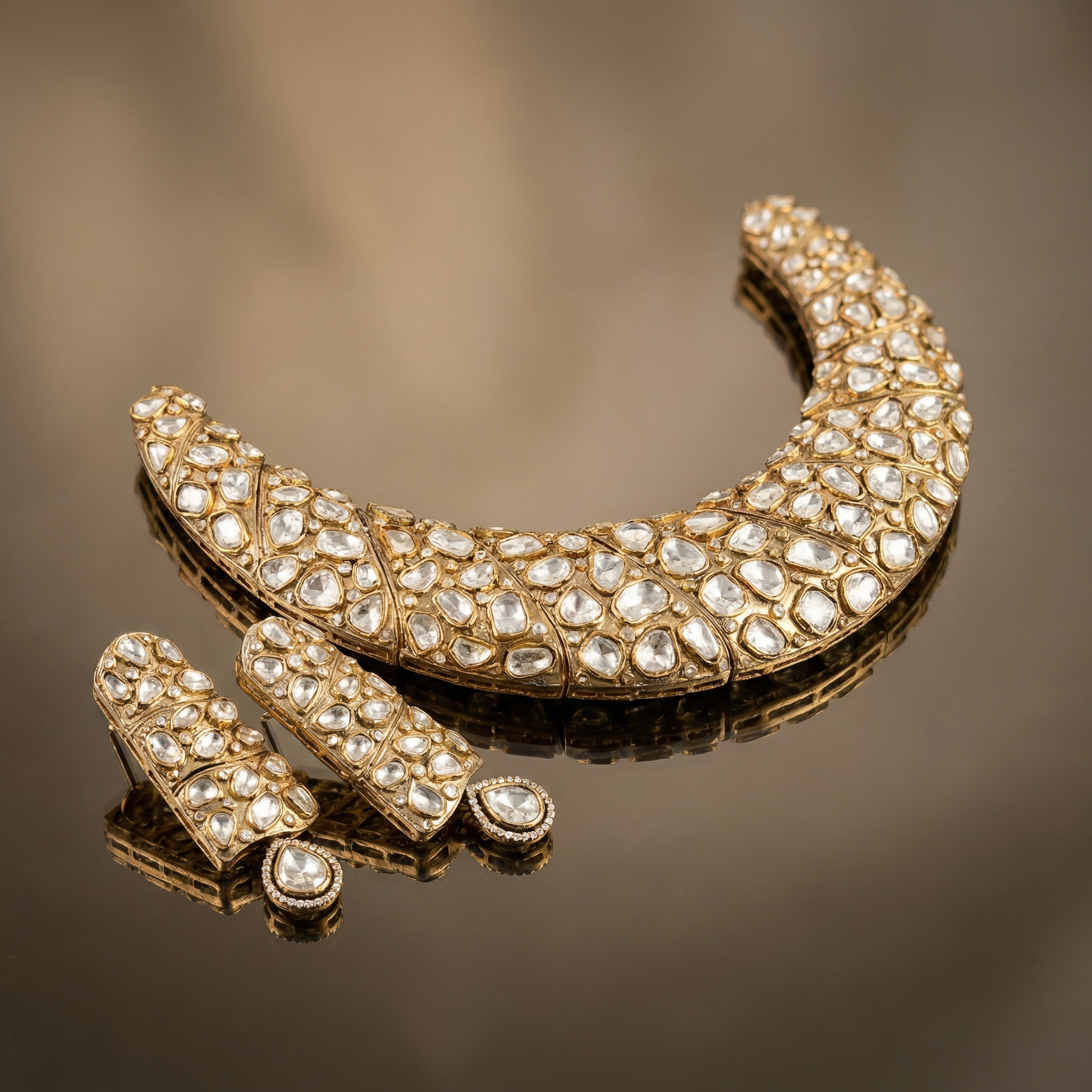 ORELYS Polki Collar Necklace