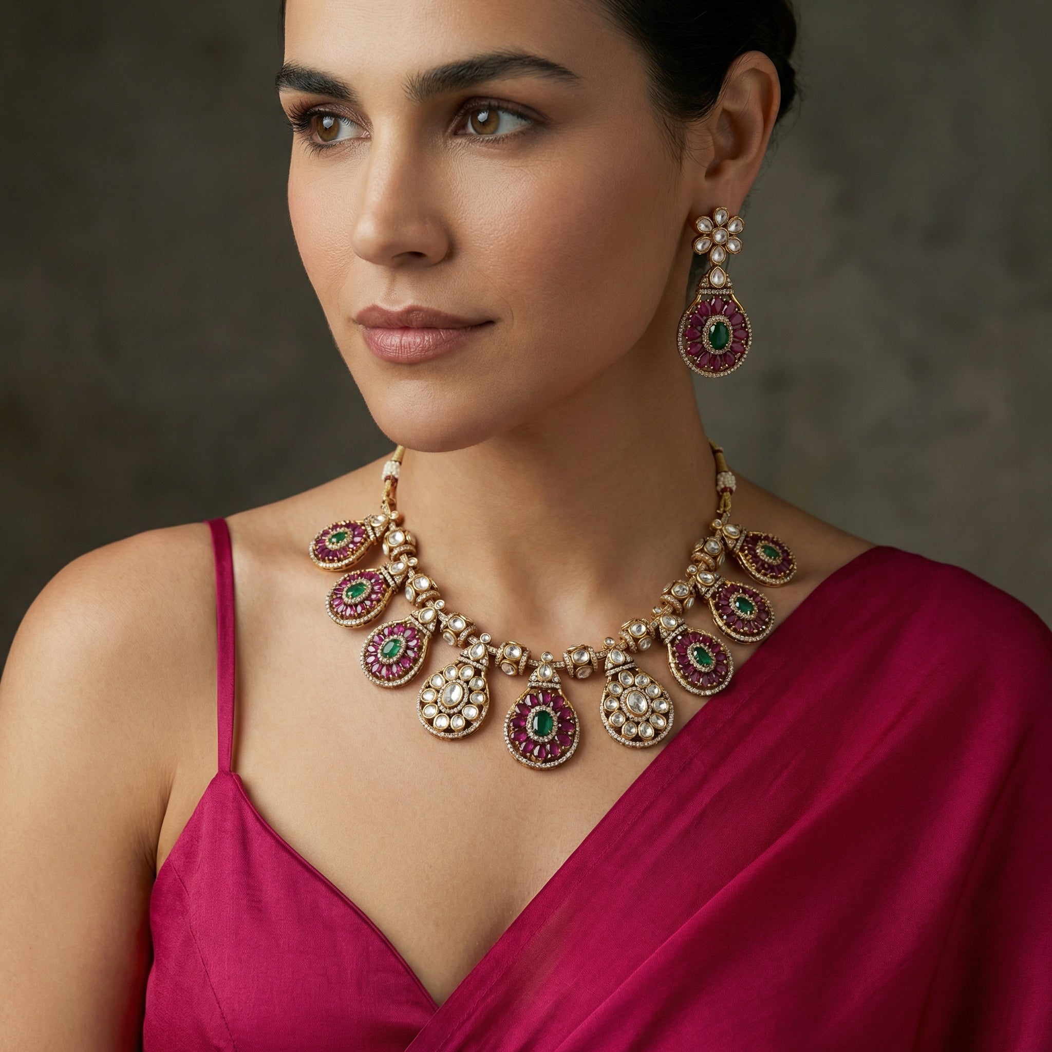 Riwaayat Kundan Necklace Set