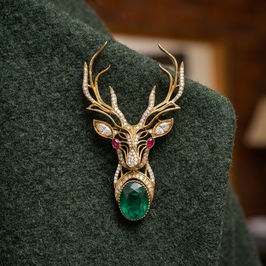 Stag Majesty Brooch