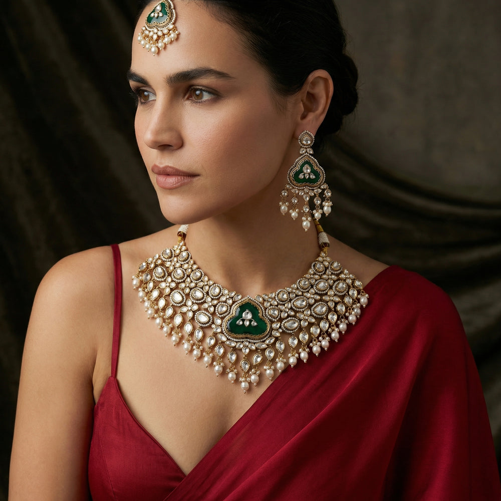 Aarya Noor Necklace Set – Indian heritage jewelry by Ozel
