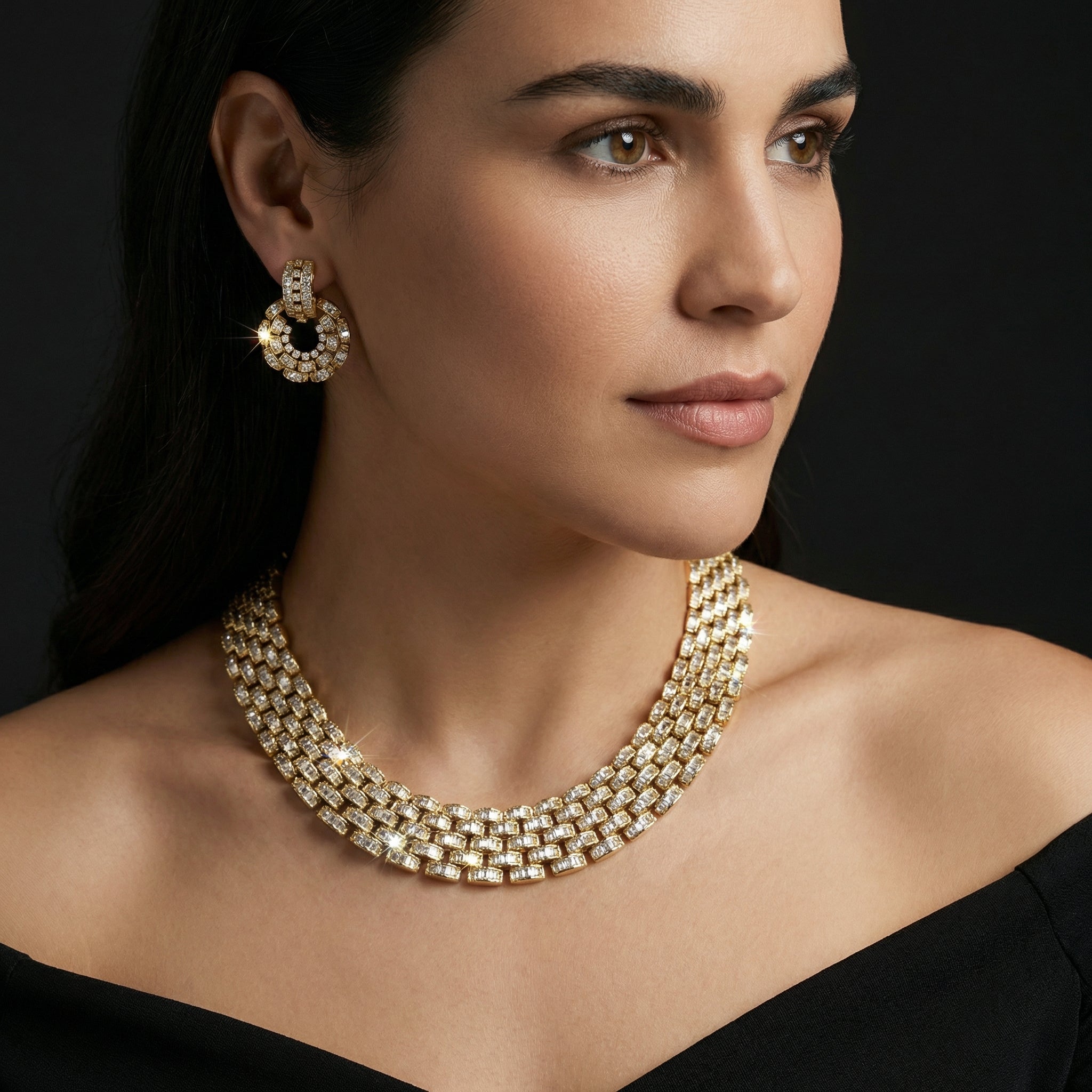 Luxe AD Necklace Set