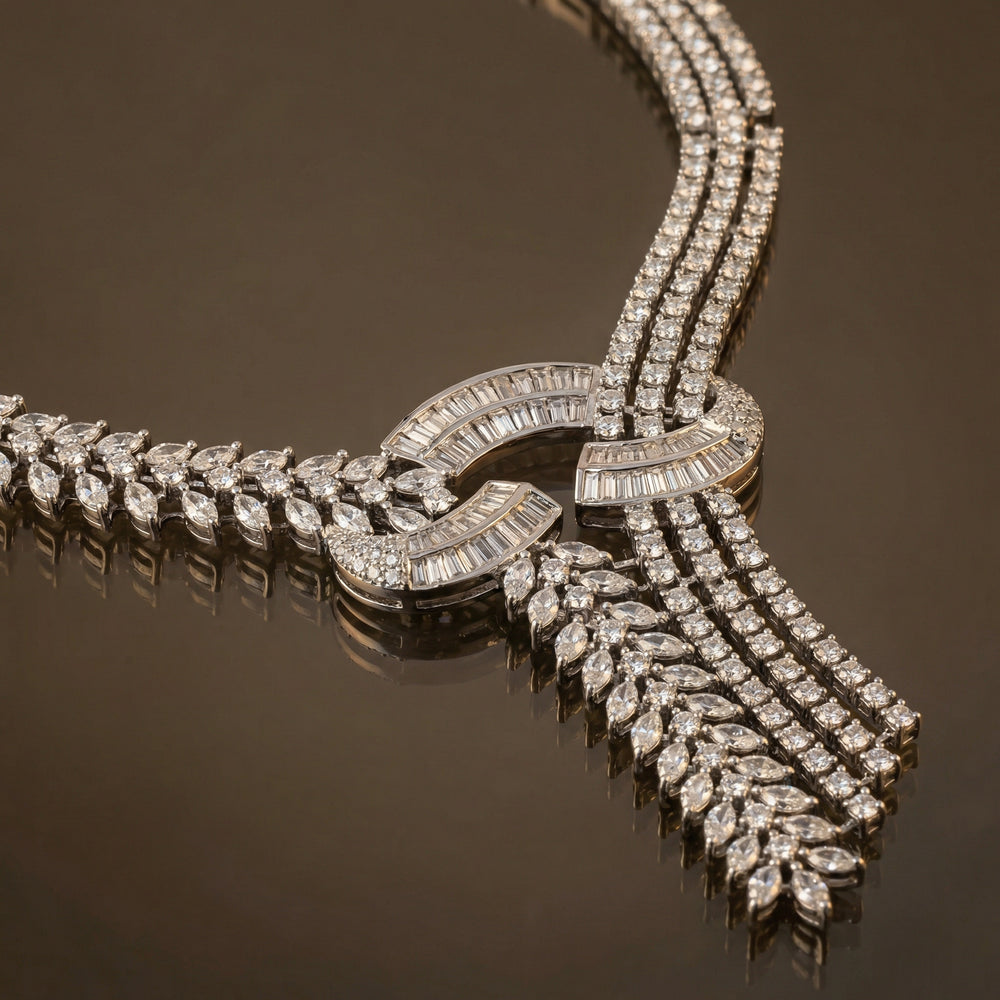 Twist AD Necklace Set – contemporary heritage jewelry by Ozel