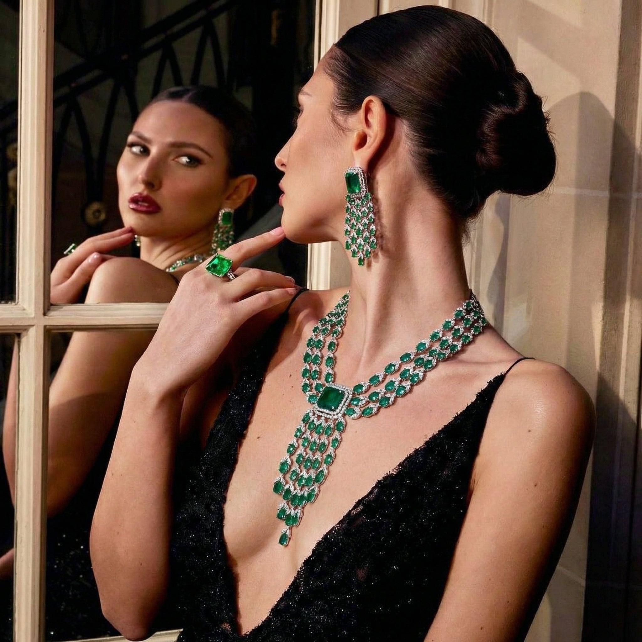 Ariana Cascade Necklace Set