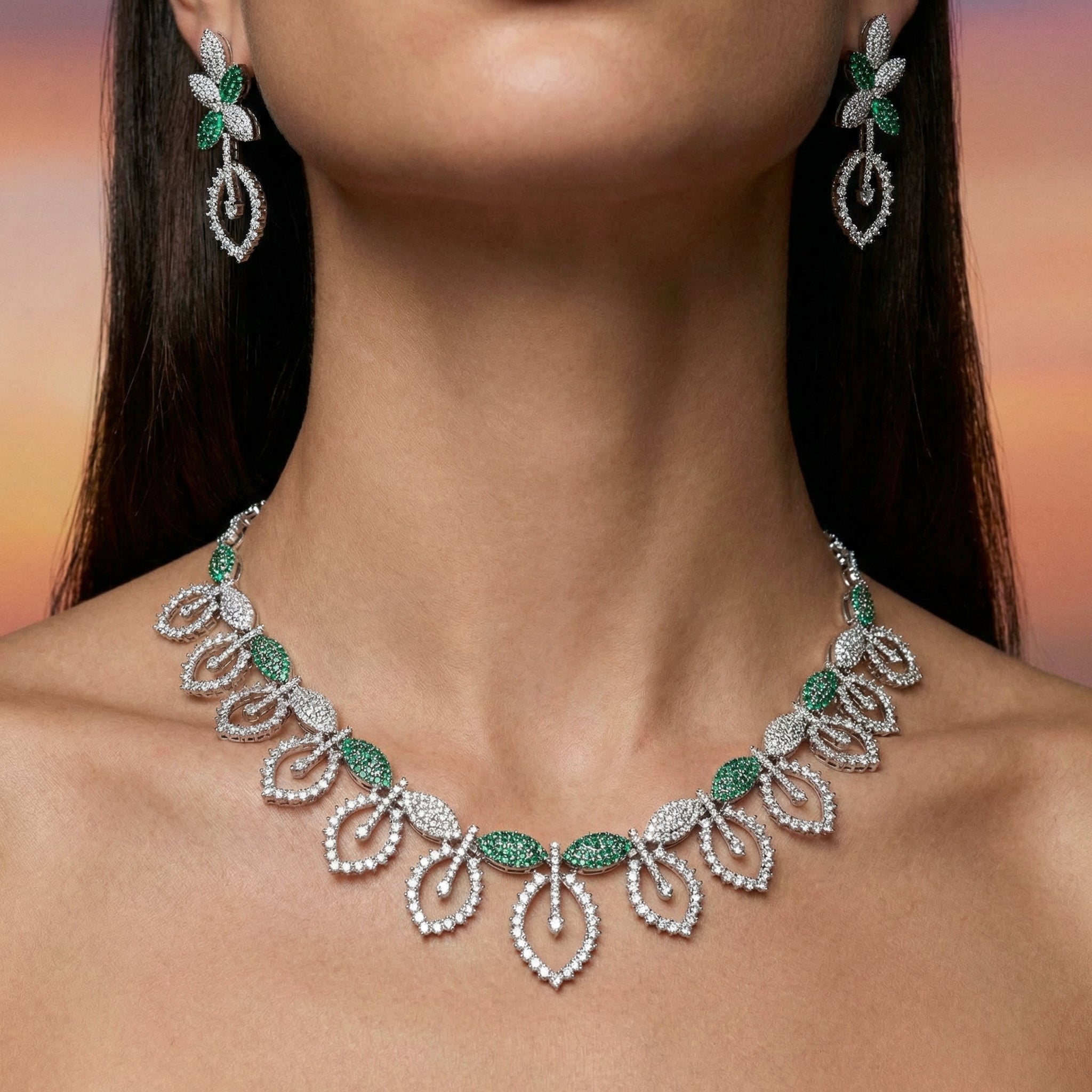 Petals AD Necklace Set