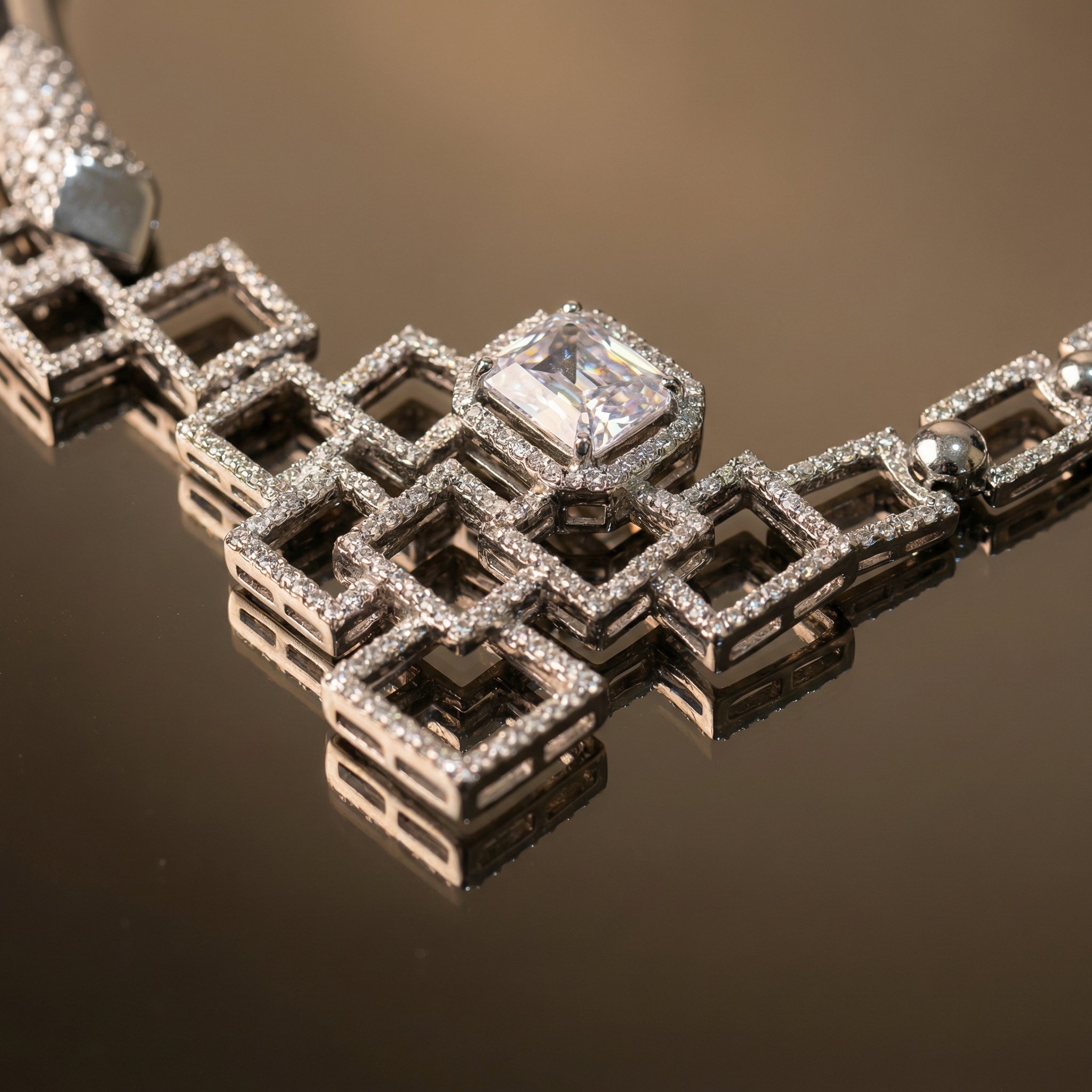 Infinity Grid Luxe Necklace Set