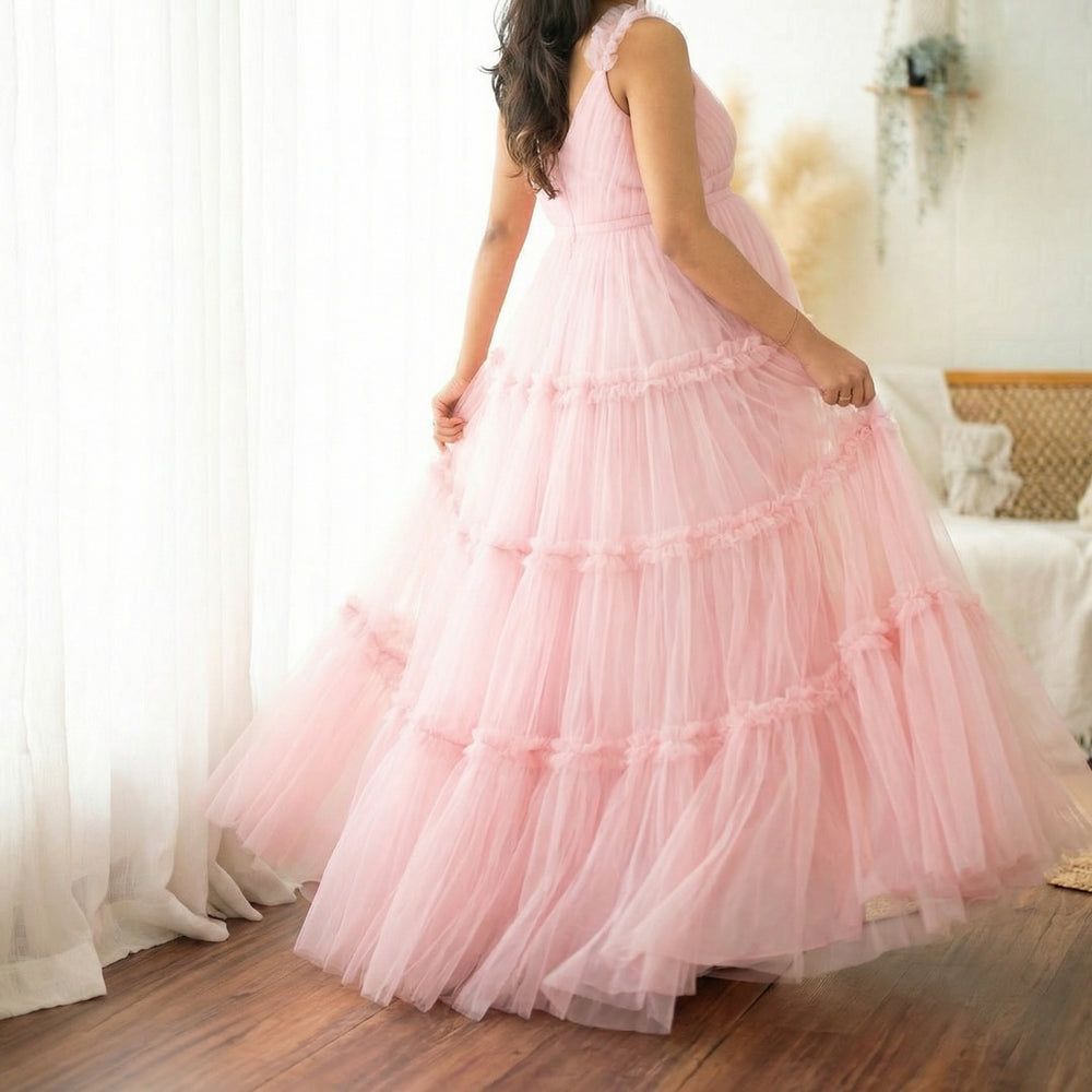 Seraphina tulle maternity dress gown – ethereal silhouette by Ozel