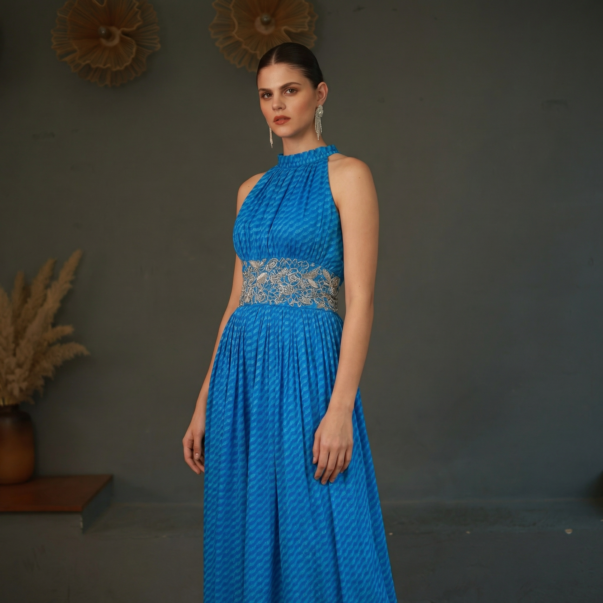 Embroidered Jumpsuit Blue (Sale)