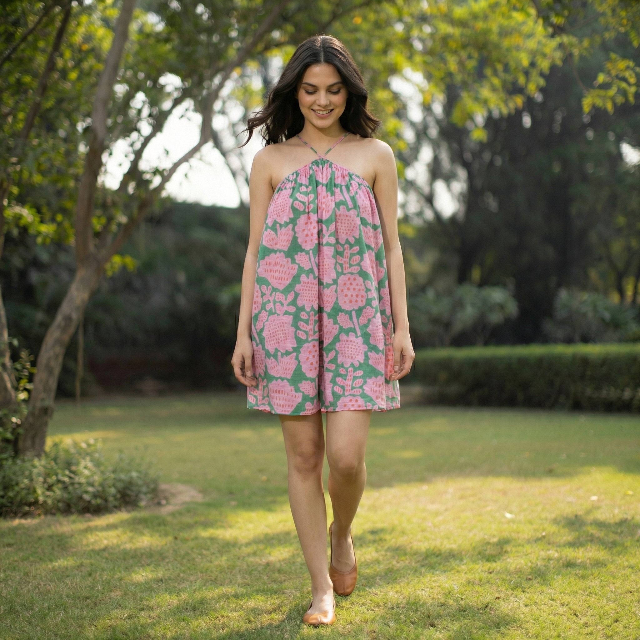 Summer crush Halter Mini Dress ( Sale)