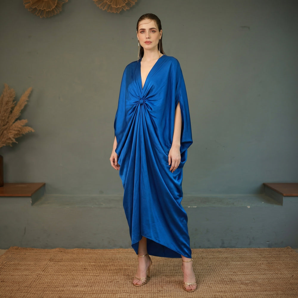 Blue Knot Kaftan – coastal blue knotted kaftan by Ozel