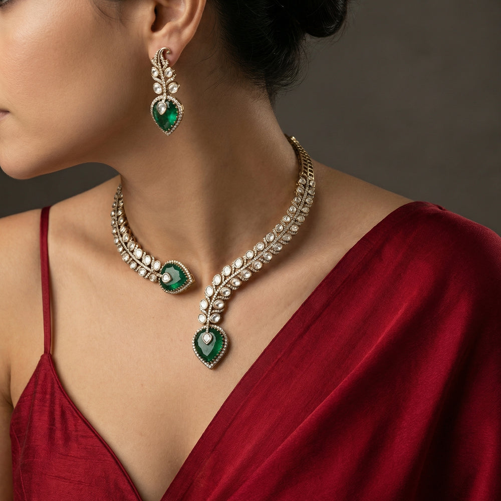 Vinaya Necklace Set – handcrafted Indian necklace set by Ozel