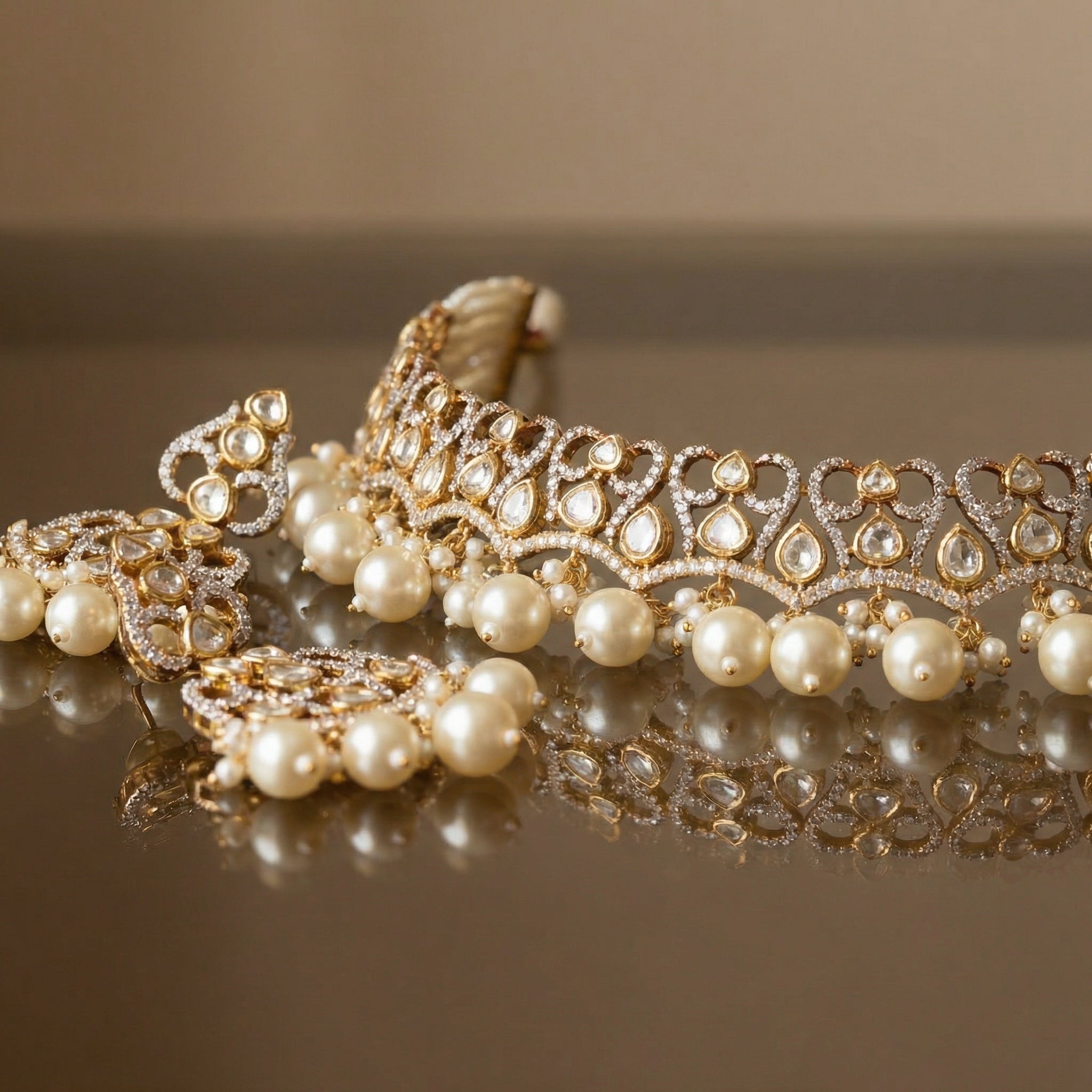 Ivory Pearl Choker Set