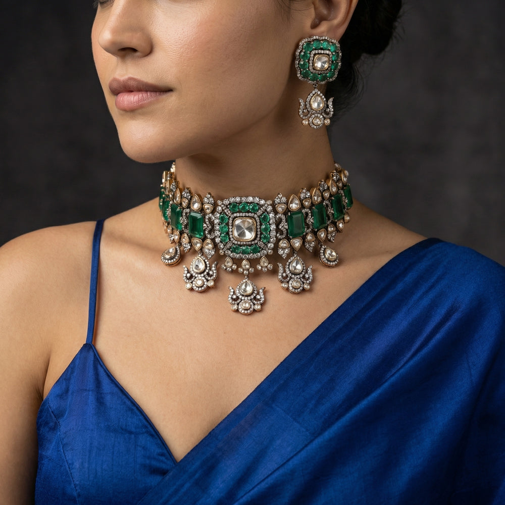 Durbar Regal Choker Set – royal court inspired choker by Ozel